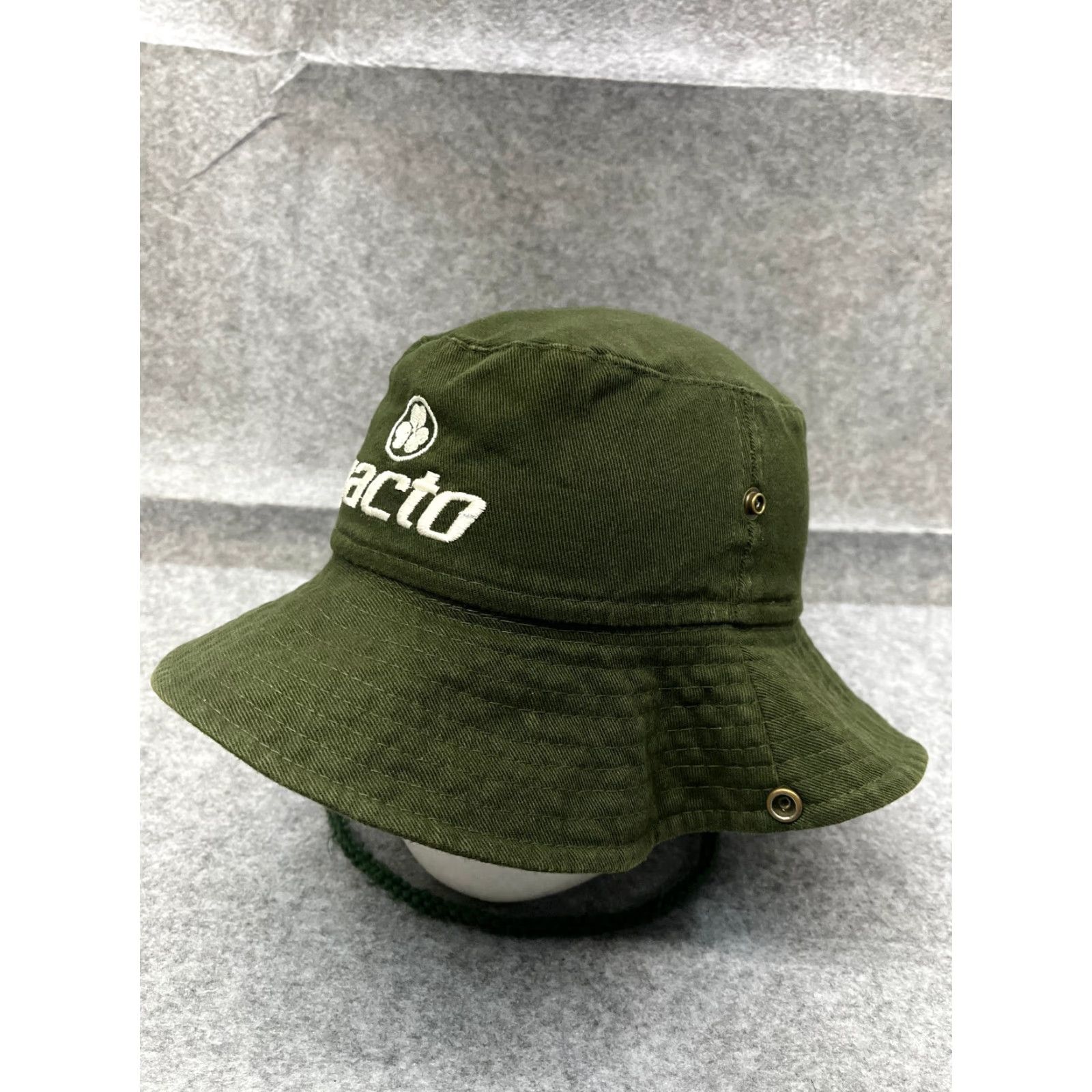 Equipment Parana Bones Adjustable Bucket Hat Adult One Size Green Cotton Casual Travel Workwear Mens Size ONE SIZE - 4 Thumbnail