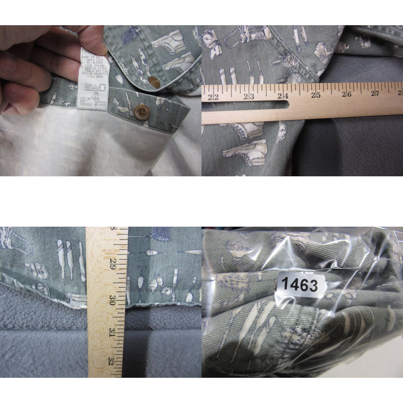 Vintage VINTAGE Woolrich Shirt Mens Large Green Fishing Camping Outdoor All Over Print Size US L / EU 52-54 / 3 - 8 Thumbnail