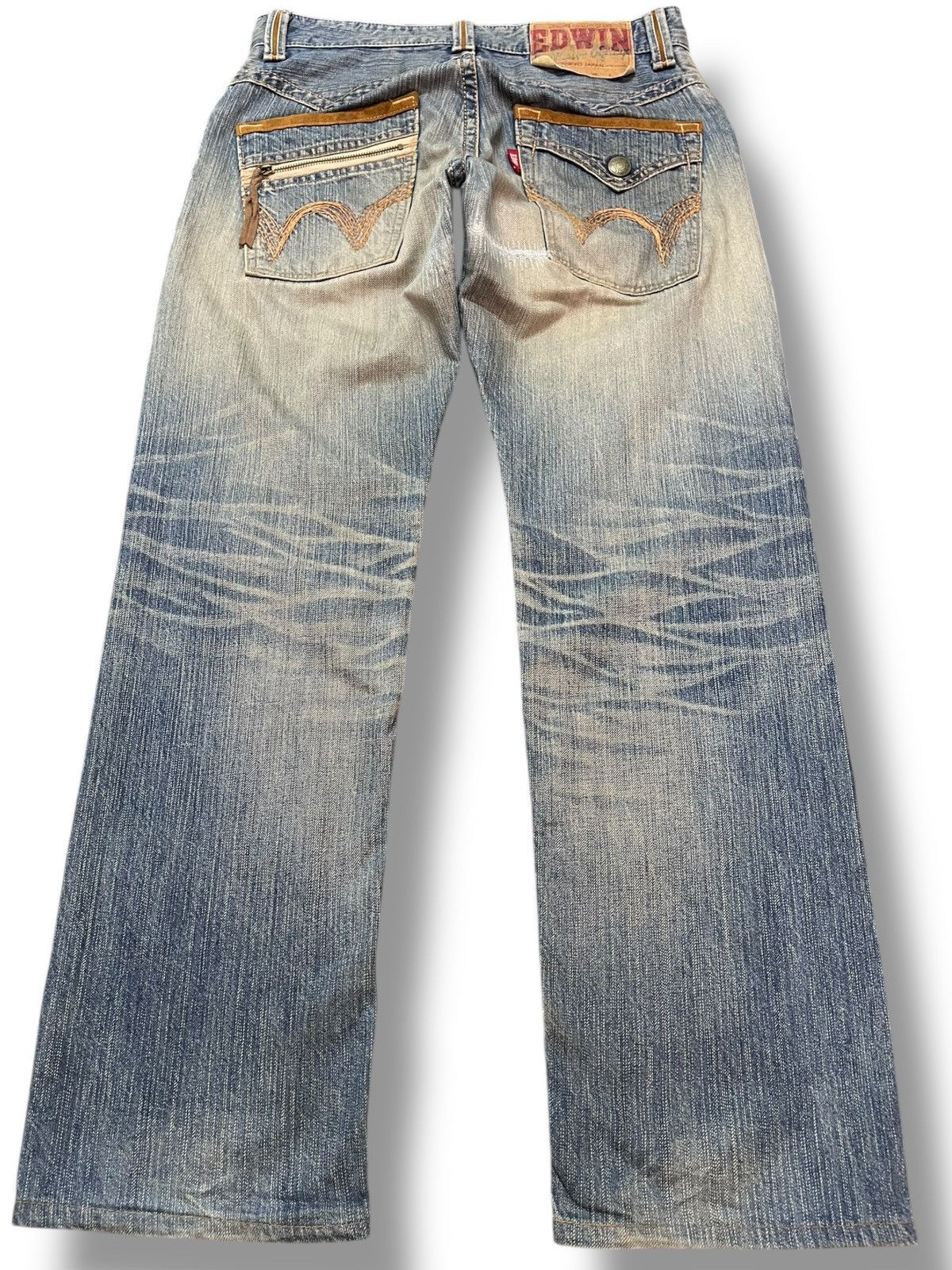 Beauty Beast × Edwin × Japanese Brand Vintage Edwin Exclusive Vintage Mudwash Faded Denim Size US 31 - 5 Thumbnail