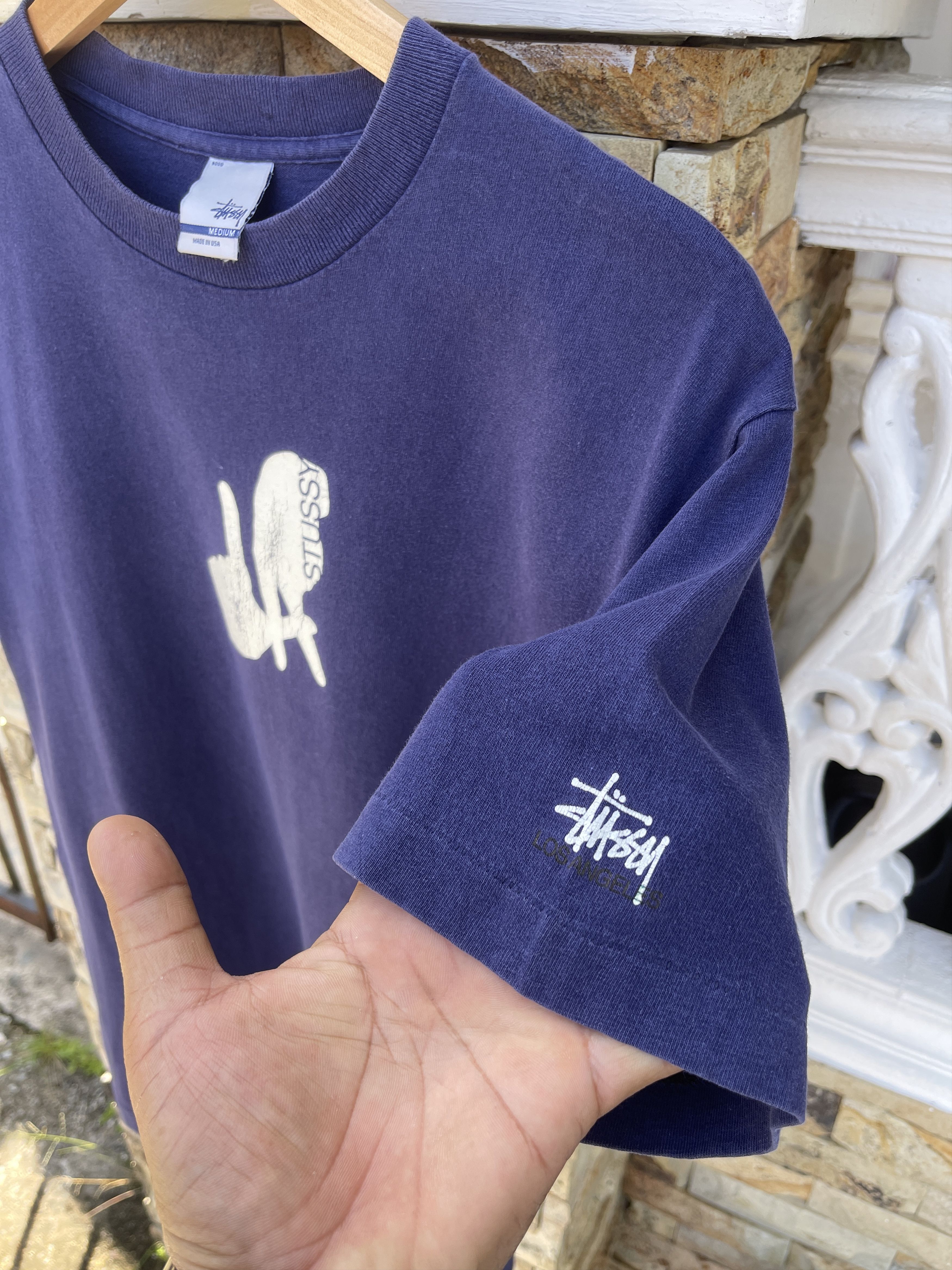 Stussy Rare🔥Vintage 90s Stussy Los Angeles T-Shirt Size US M / EU 48-50 / 2 - 3 Thumbnail