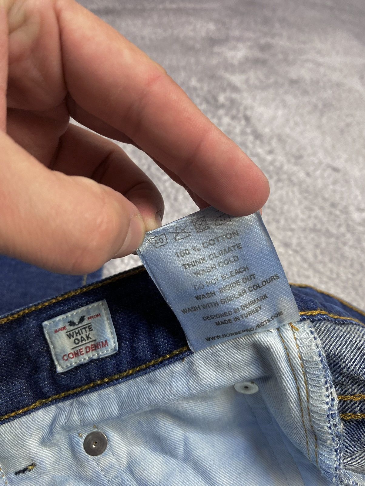 Norse Projects Norse Projects White Oak Cone Denim 3 Selvedge Blue Jeans Size US 31 - 21 Thumbnail