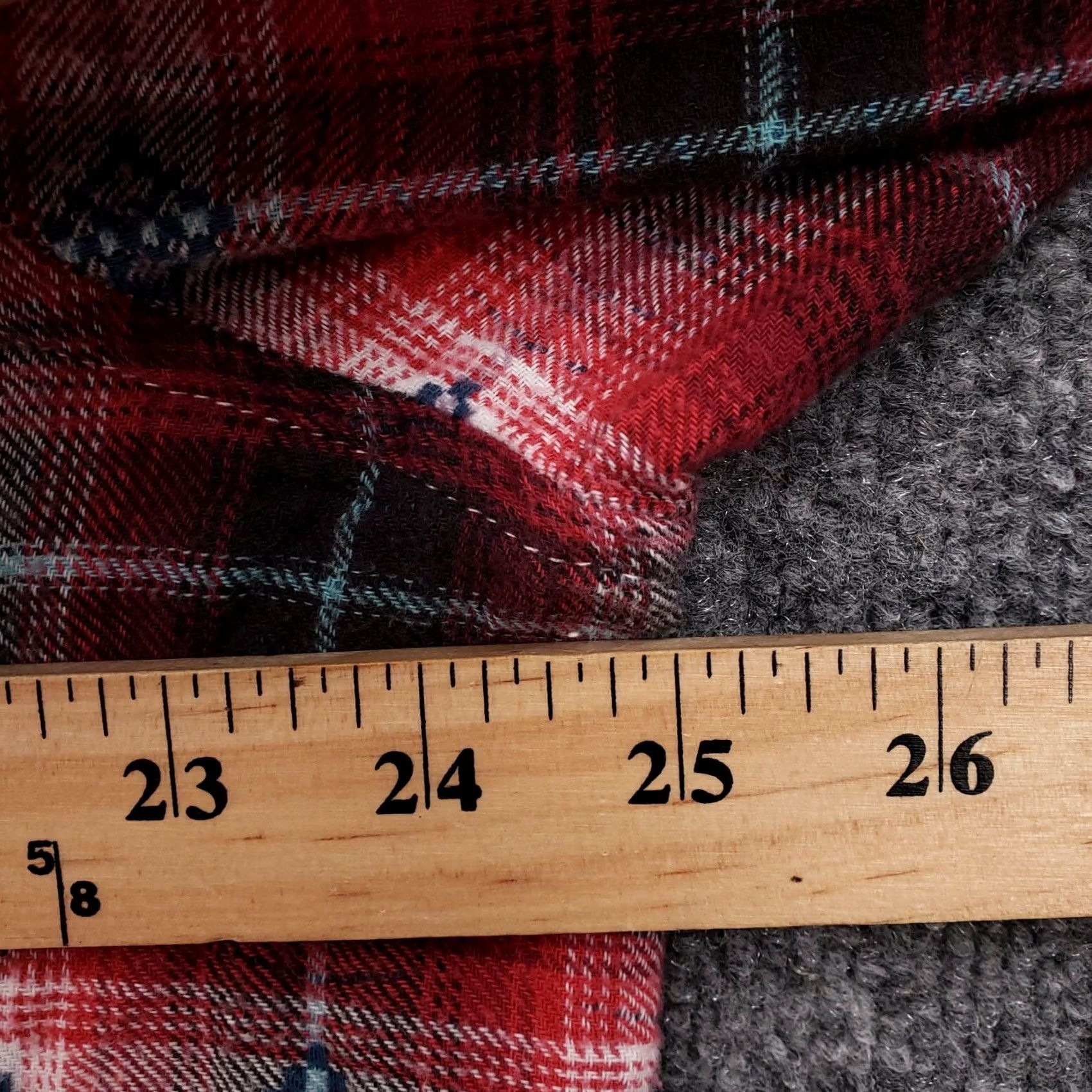 Vintage Hint of Mint Womens 3X Plus Red Black Plaid Button Up Collared Shirt Size XXL / US 16-18 / IT 52-54 - 5 Thumbnail
