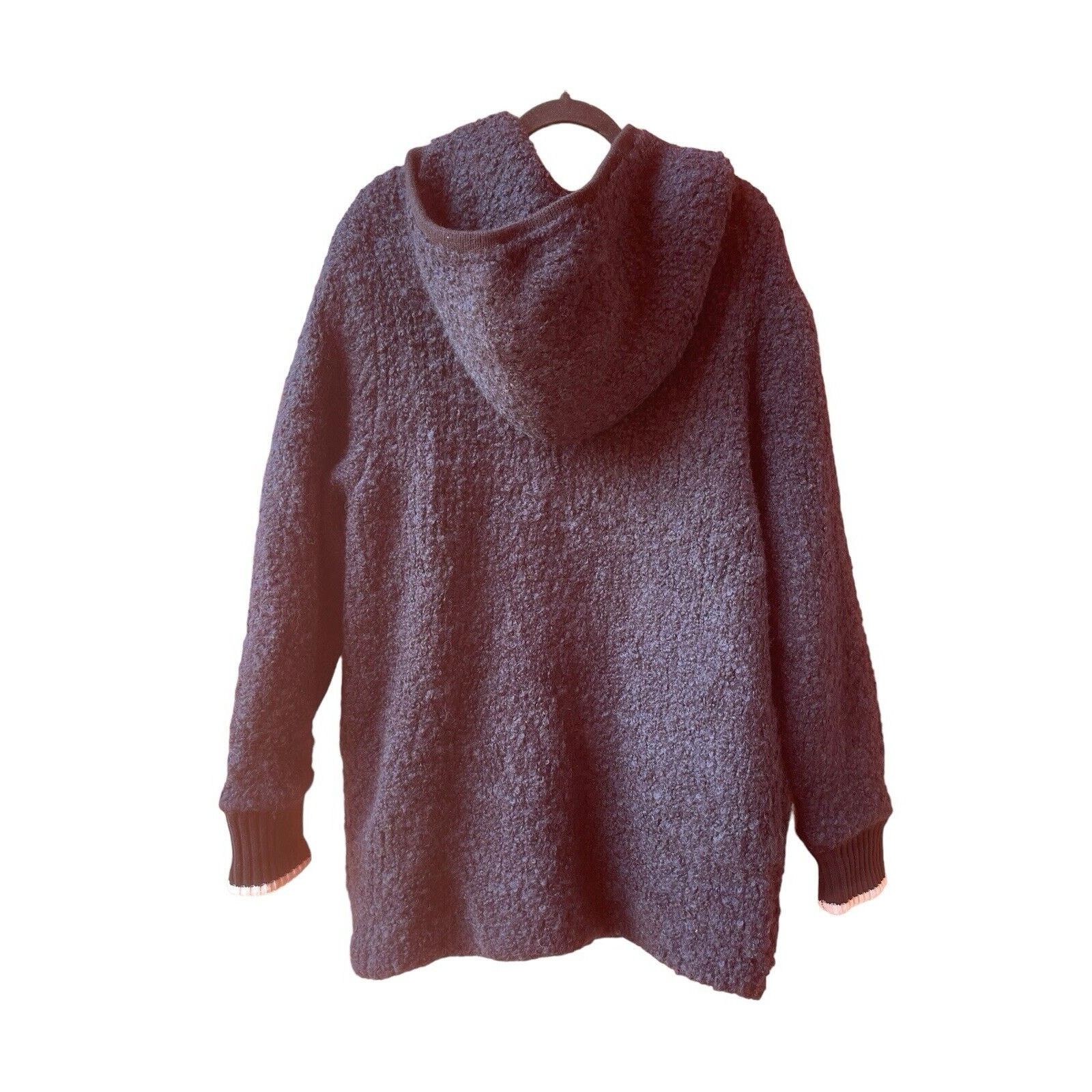 Rag & Bone Rag & Bone Womens Adele Sweater Coat Hooded Navy Blue Sz:S Size S / US 4 / IT 40 - 5 Thumbnail