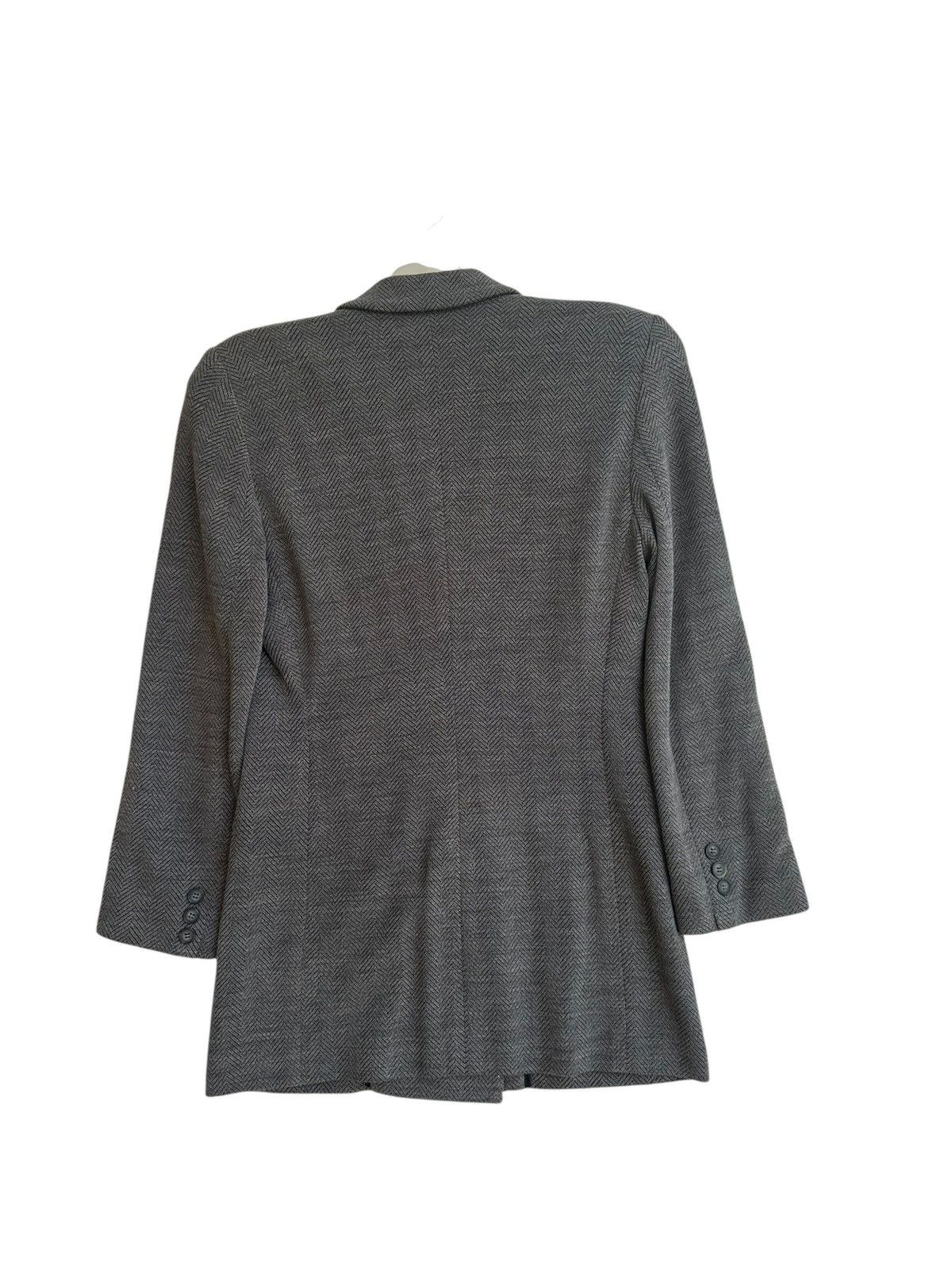 Emporio Armani Emporio Armani Double Breasted Herringbone Blazer Minimalist Size 38L - 2 Thumbnail