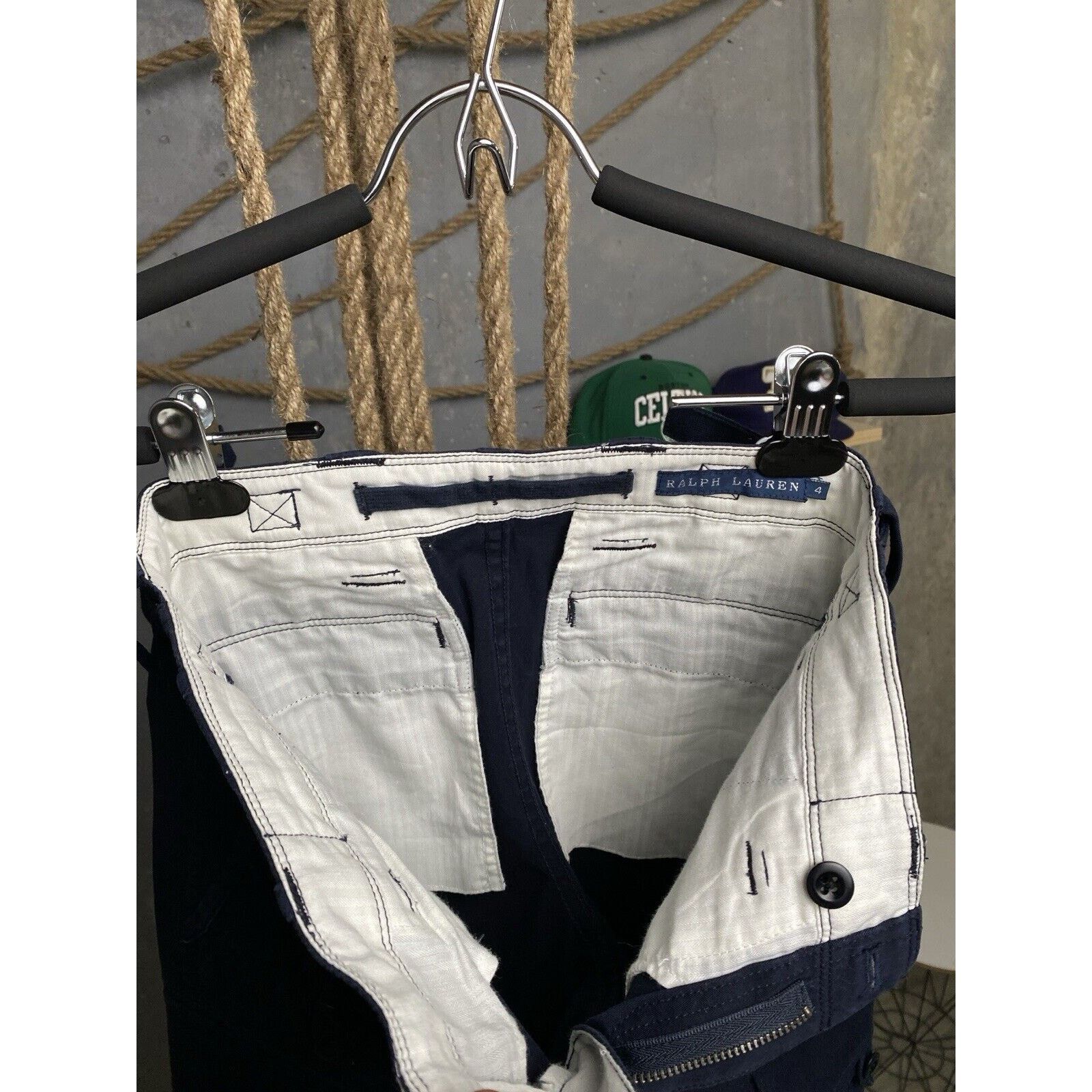 Ralph Lauren Vintage Ralph Lauren Cargo Pants Women Blue Pockets Size 4 Size 27" / US 4 / IT 40 - 23 Thumbnail