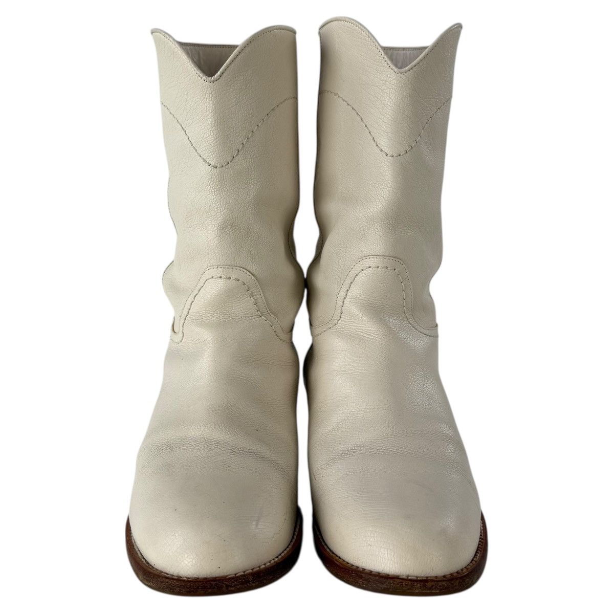 Chanel Chanel CC Logo Leather Western Cowboy Boots Size US 8.5 / IT 38.5 - 2 Thumbnail