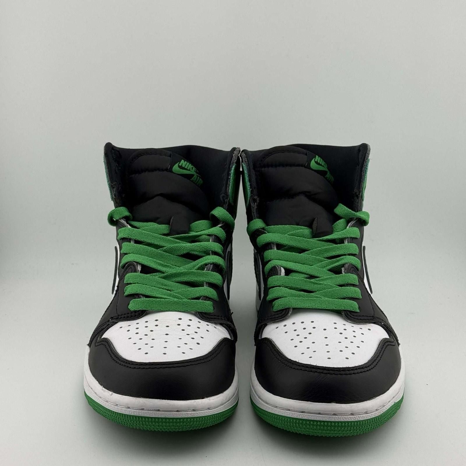 Nike Nike Air Jordan 1 Retro High Black/Green-White 8.5 Used Size US 8.5 / EU 41-42 - 2 Thumbnail