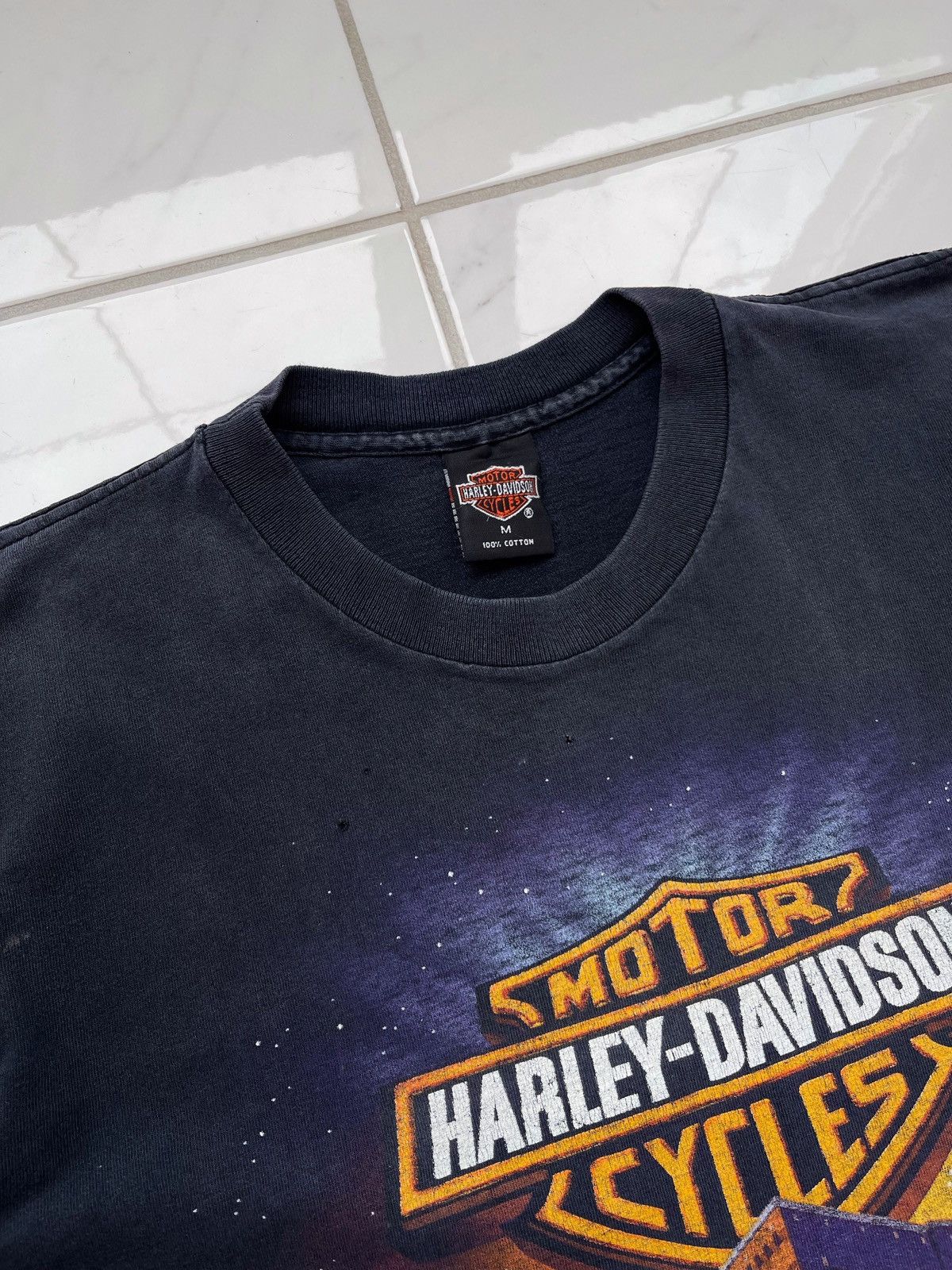 Harley Davidson × Vintage Vintage 1996’s Hardy Davidson Daytona Beach Florida Tee USA Size US M / EU 48-50 / 2 - 3 Thumbnail