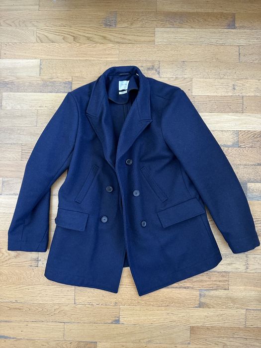 Billy Reid Billy Reid Navy Bond Peacoat Grailed