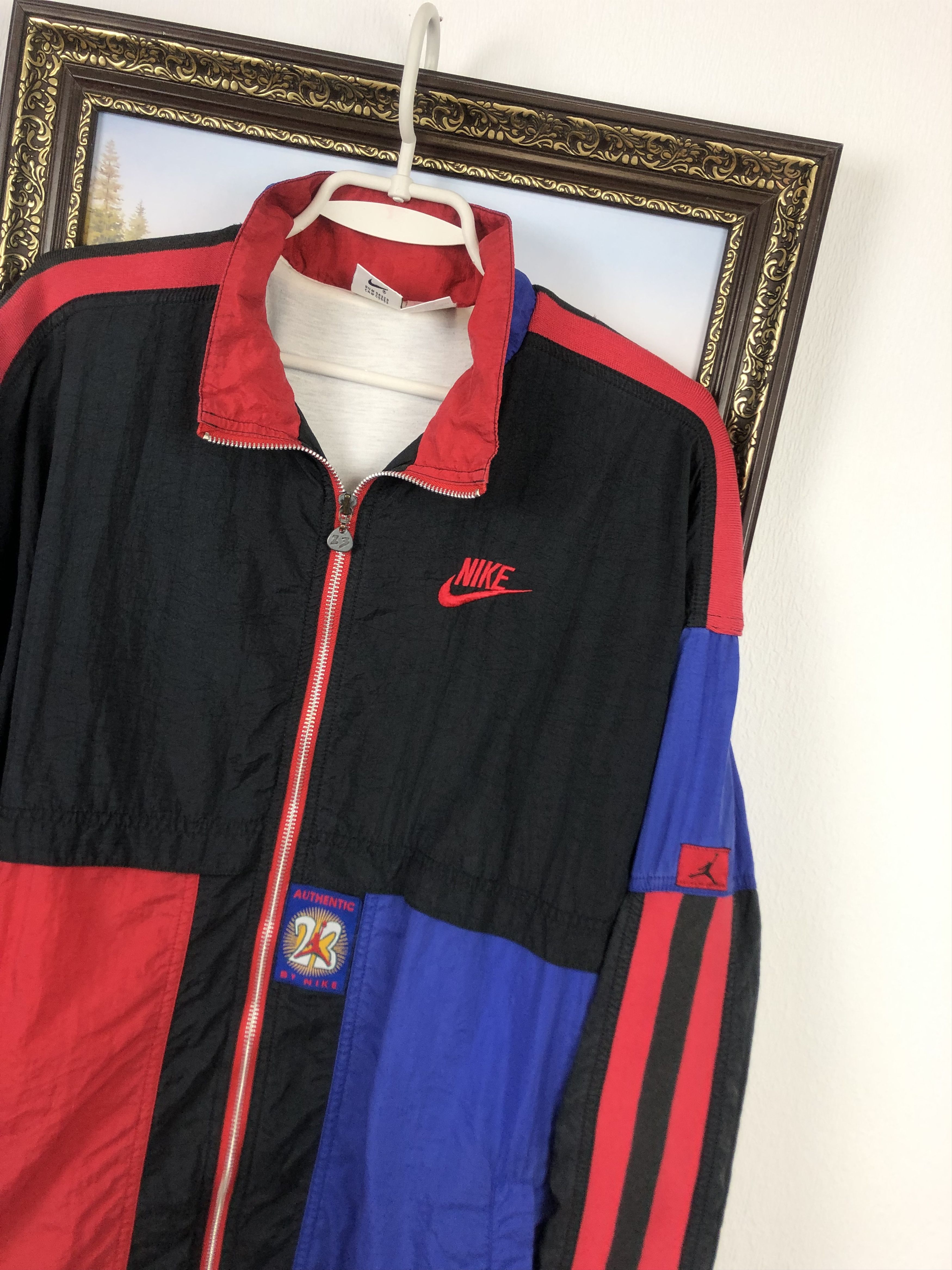 Nike Vintage 1990s Nike Authentic Air Jordan Windbreaker Jacket Size US S / EU 44-46 / 1 - 6 Thumbnail