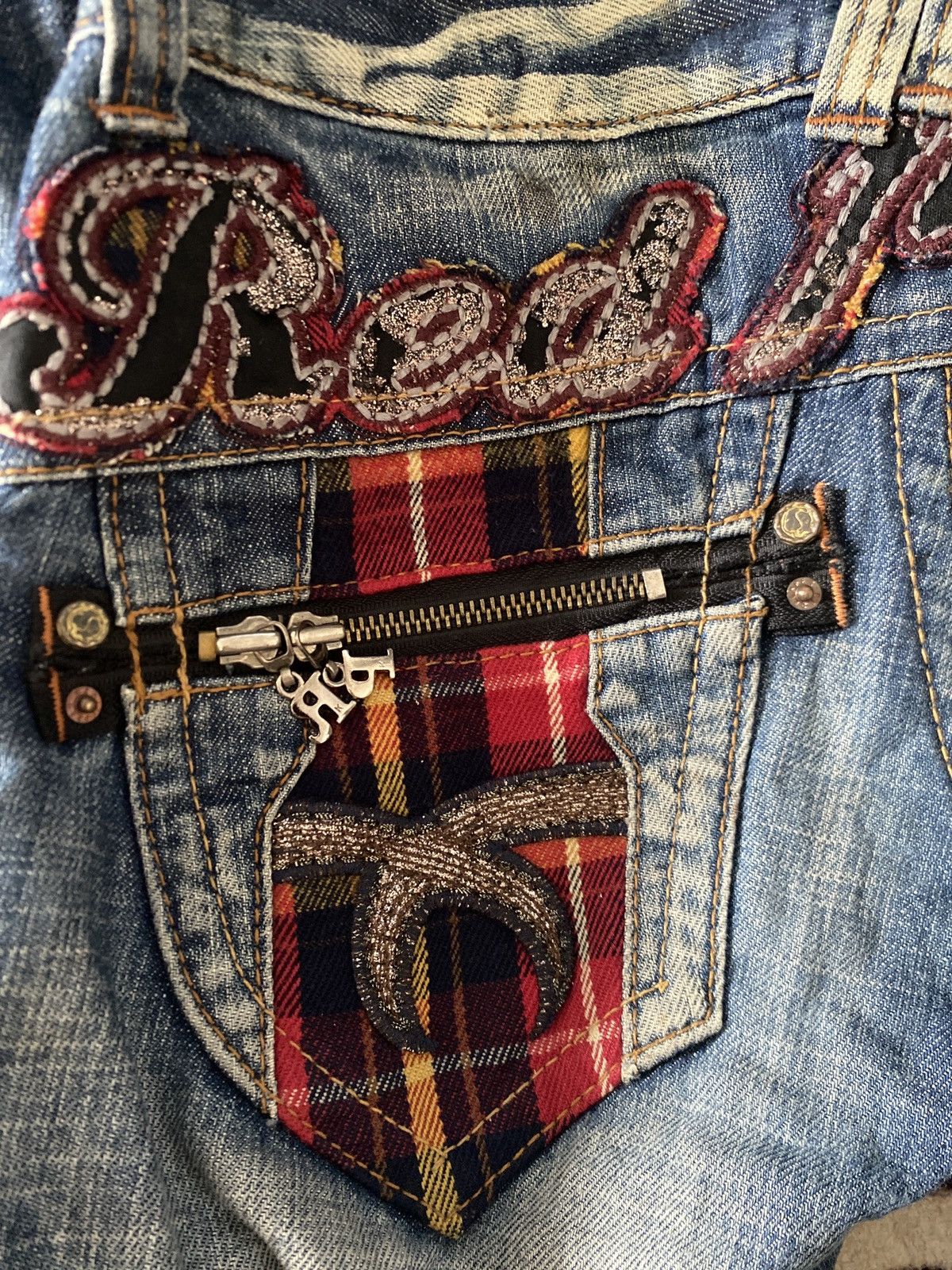 If Six Was Nine × Japanese Brand × Le Grande Bleu (L.G.B.) RED PEPPER SLIM TYPE JAPAN BRAND RIPPED DESIGN RARE STYLE Size US 28 / EU 44 - 11 Thumbnail
