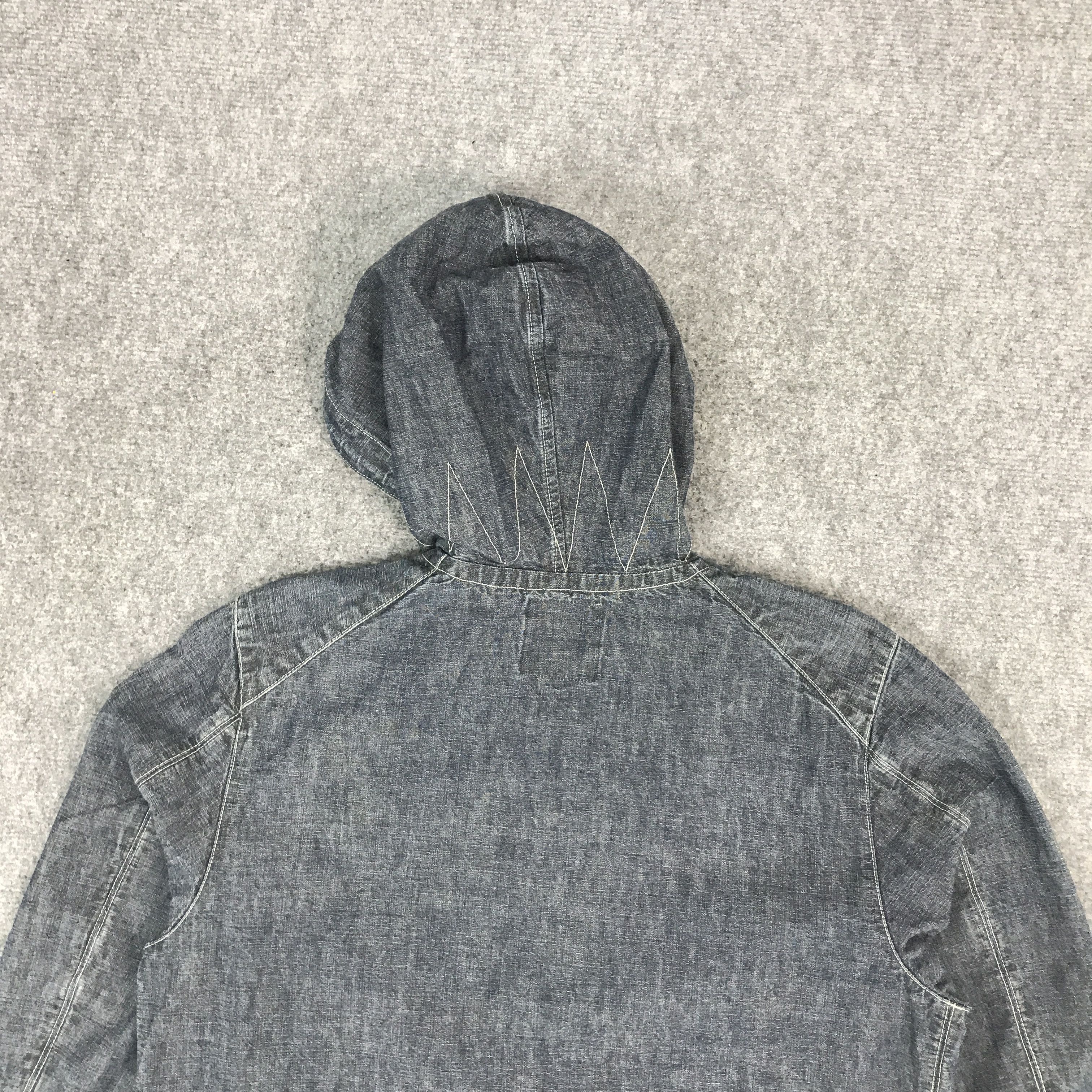 Japanese Brand × Oshkosh OSHKOSH DENIM THE GENUINE ARTICLE HOODIE JACKET Size US M / EU 48-50 / 2 - 4 Thumbnail