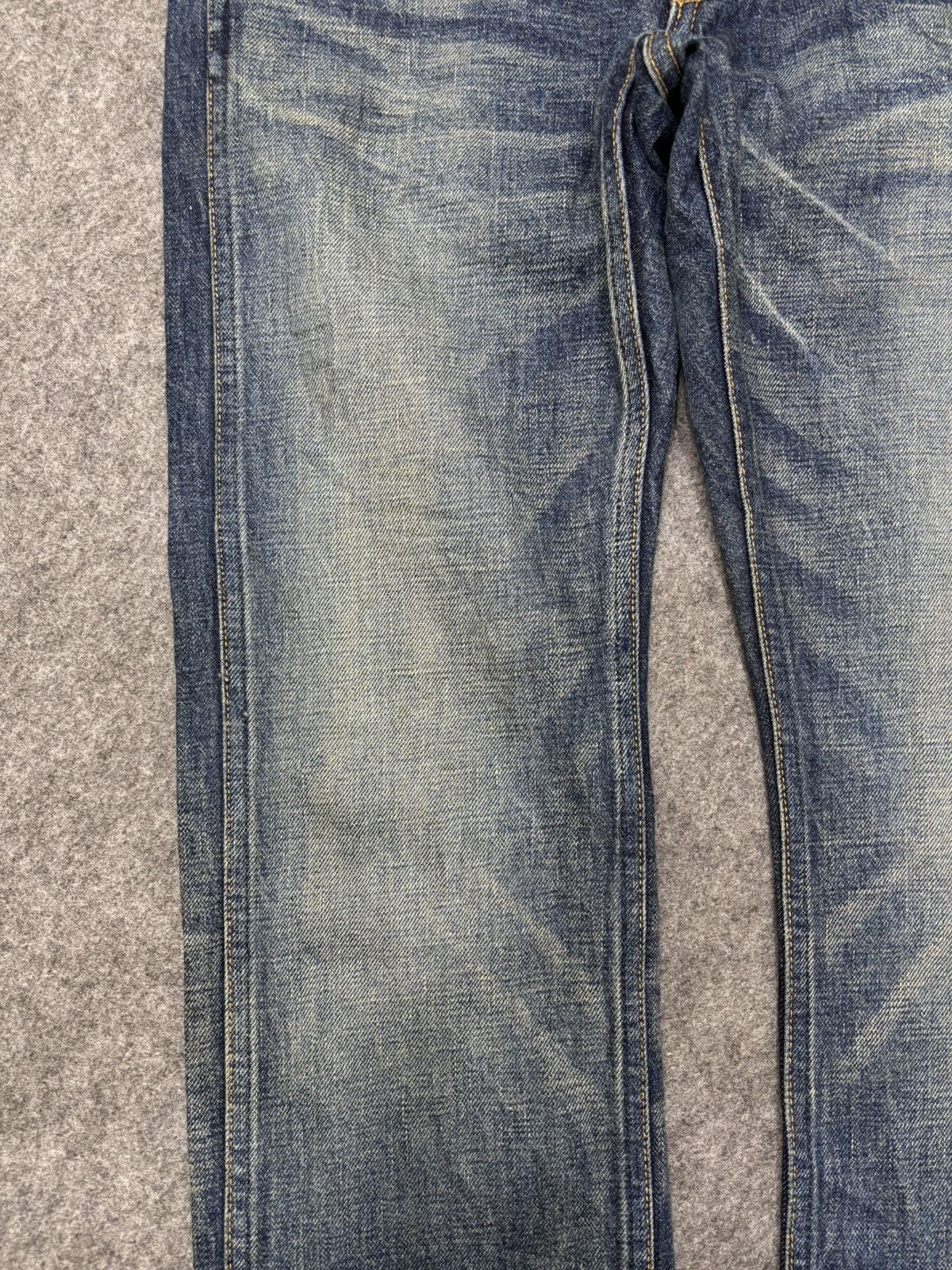 Japanese Brand 💥90s Denim Character💥DDRD Skinny Blue Wash Denim F640 Size US 33 - 6 Thumbnail