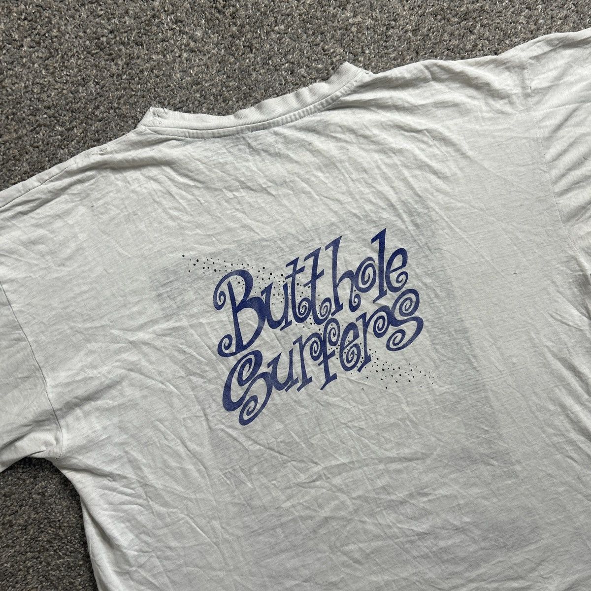 Band Tees × Giant × Vintage Vintage 1994 butthole surfers coop pinup space girl band tee Size US XL / EU 56 / 4 - 10 Thumbnail