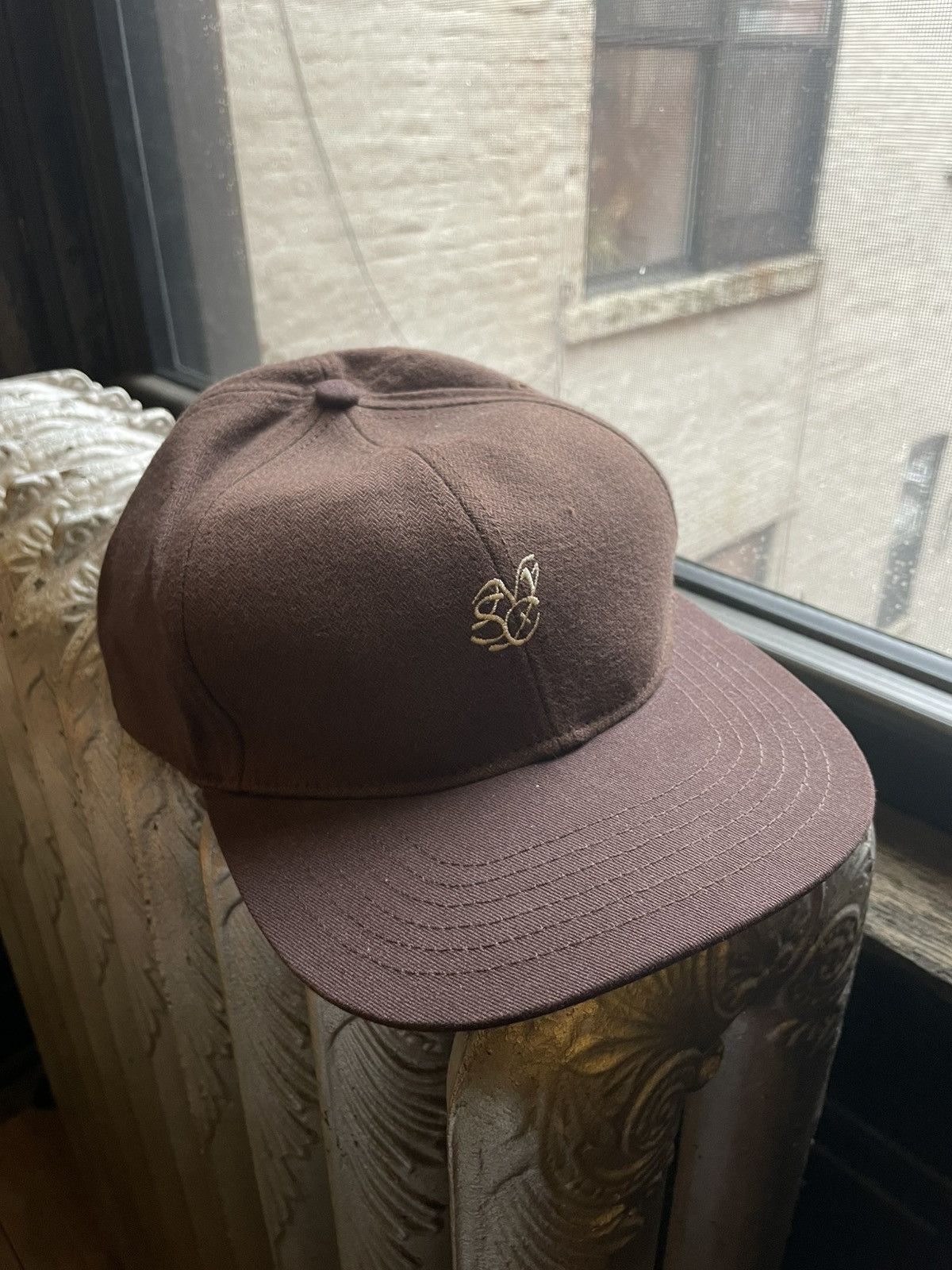 Saturdays NYC Satirdays NYC Brown Herringbone Cap Size ONE SIZE - 1 Thumbnail