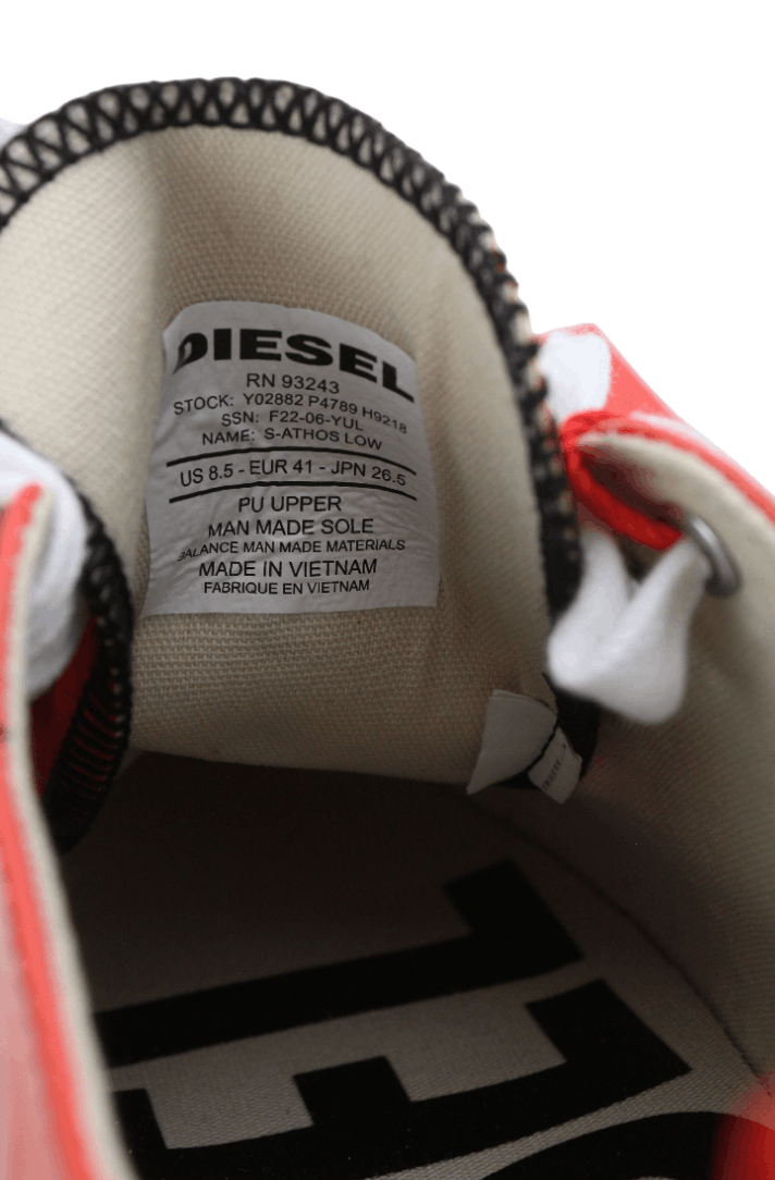 Diesel S-ATHOS LOW EU41 Red Coated 40573 Size US 8 / EU 41 - 10 Thumbnail
