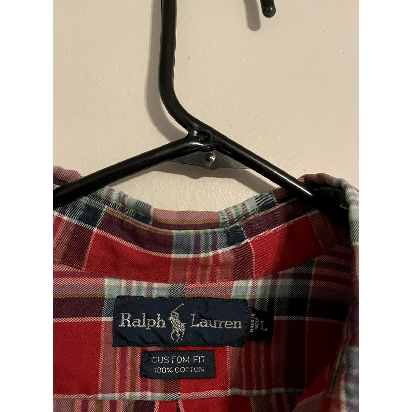 Polo Ralph Lauren Polo Ralph Lauren Custom Fit Multicolor Plaid Button Up Casual Shirt - Men's L Size US L / EU 52-54 / 3 - 3 Thumbnail