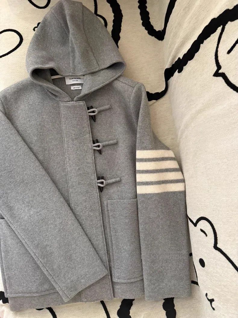 Thom Browne Thom Browne Striped Wool Coat Size US XS / EU 42 / 0 - 1 Thumbnail