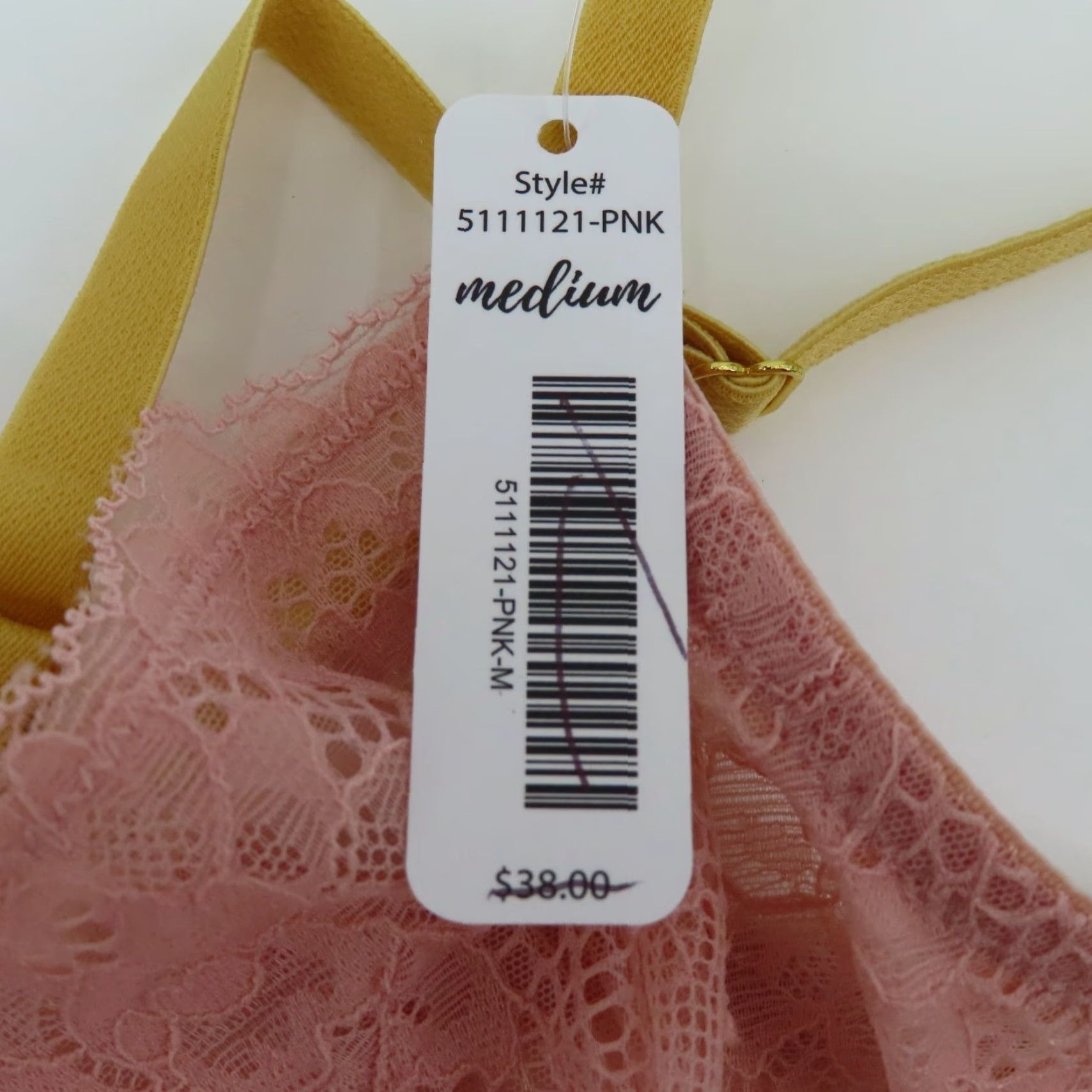 Pinko Bootay Bag Bra Longline Pink Flower Underwire M Women Sheer Lace Hook & Eye 5111121 NEW Size ONE SIZE - 7 Thumbnail