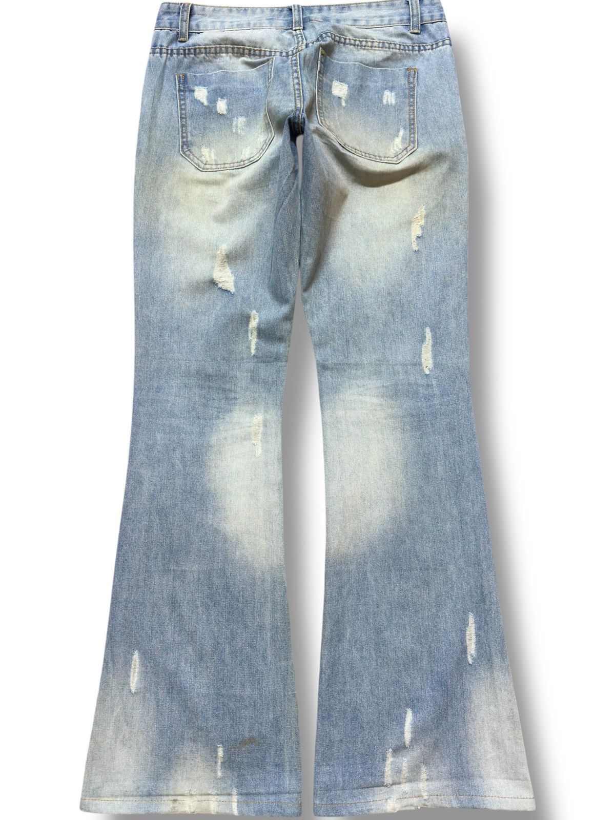 Top Of The World Vintage Top Trends Flare Bush Pants Grunge Distressed Denim Size US 30 / EU 46 - 5 Thumbnail