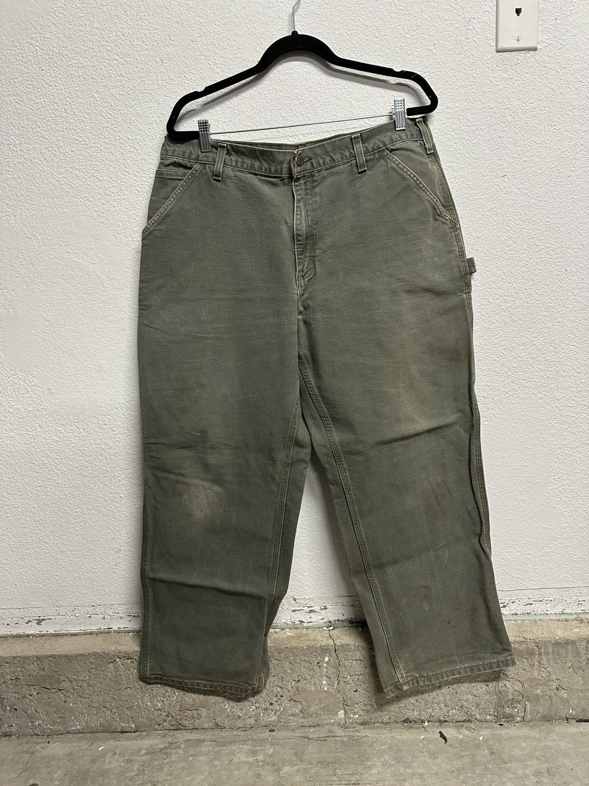 Carhartt Carhartt Green Carpenter Pants 38 x 30 Size US 38 / EU 54 - 2 Thumbnail