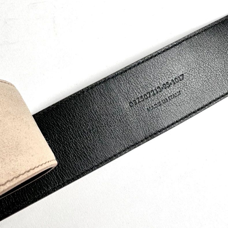 Yves Saint Laurent Saint Laurent Leather Velvet Belt 2502-Nextarrow Size ONE SIZE - 6 Thumbnail