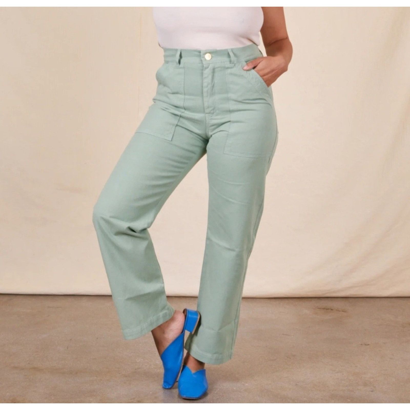 Big Bud Press Big Bud Press Work Pant High Waisted Straight Leg Pants XS Size 25" / US 0 / IT 36 - 2 Thumbnail