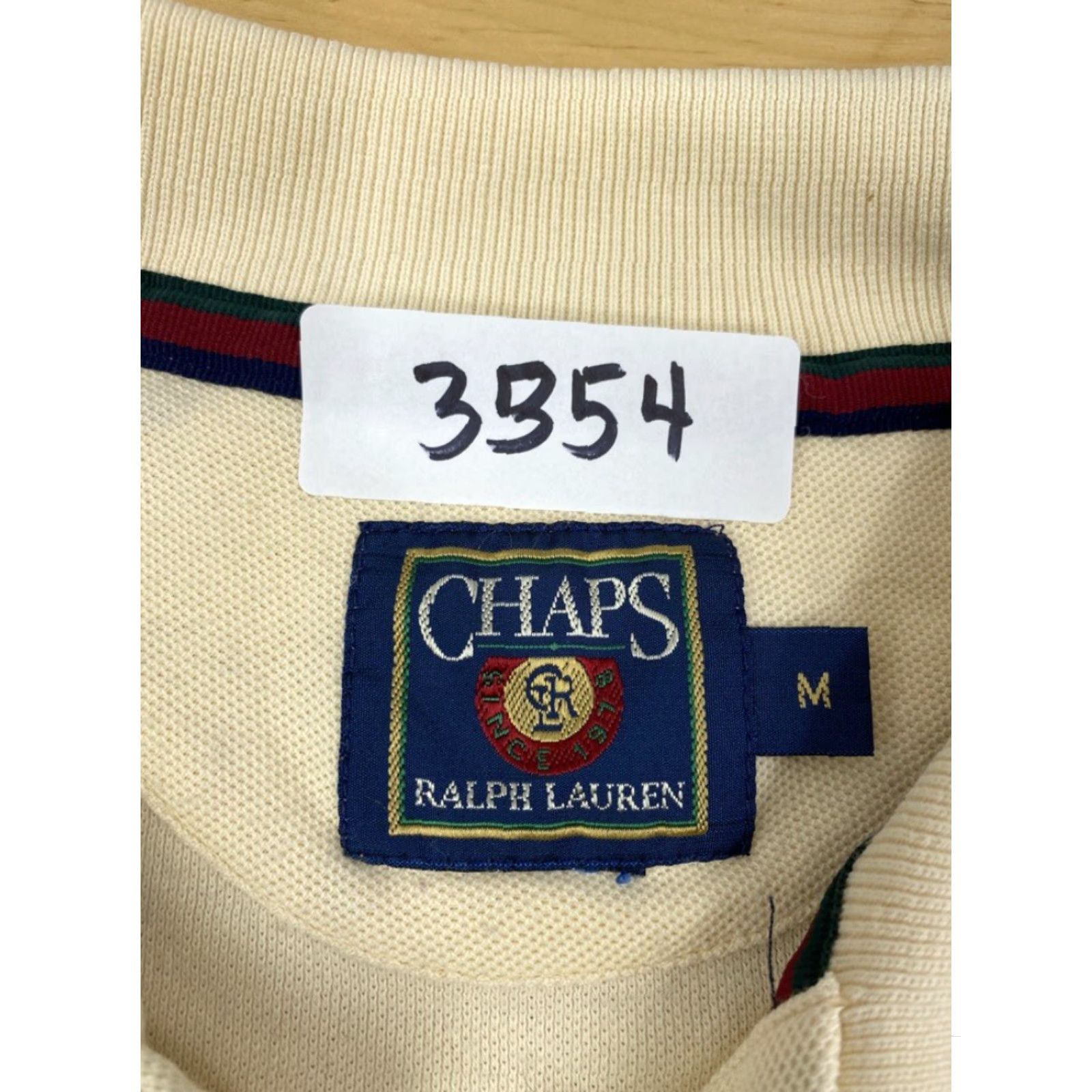 Chaps Chaps Ralph Lauren Polo Shirt Mens Size M Solid Beige 3354 Short Sleeve Golf Regular Size US M / EU 48-50 / 2 - 2 Thumbnail