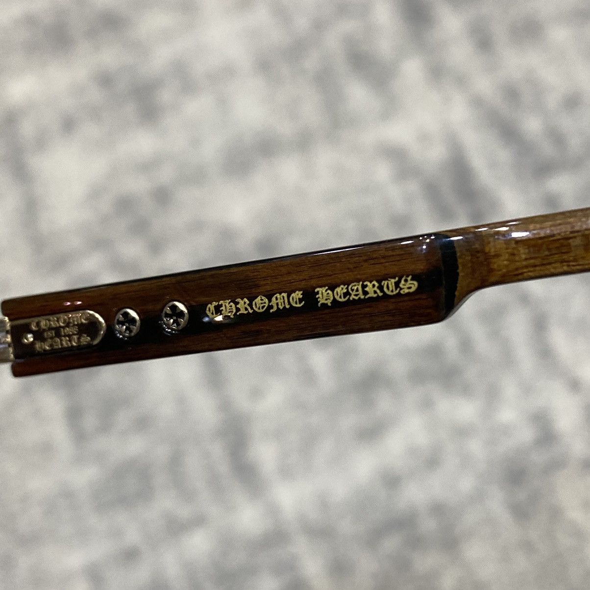 Chrome Hearts DEEP II GOLD PLATED - WOOD EBONY WALUNT Size ONE SIZE - 7 Thumbnail