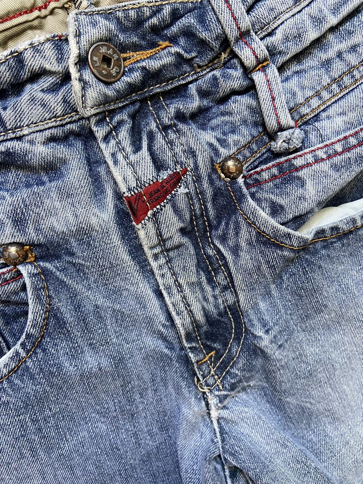Japanese Brand Marithe Francois Girbaud Jeans Faded Blue Denim Size US 30 / EU 46 - 4 Thumbnail