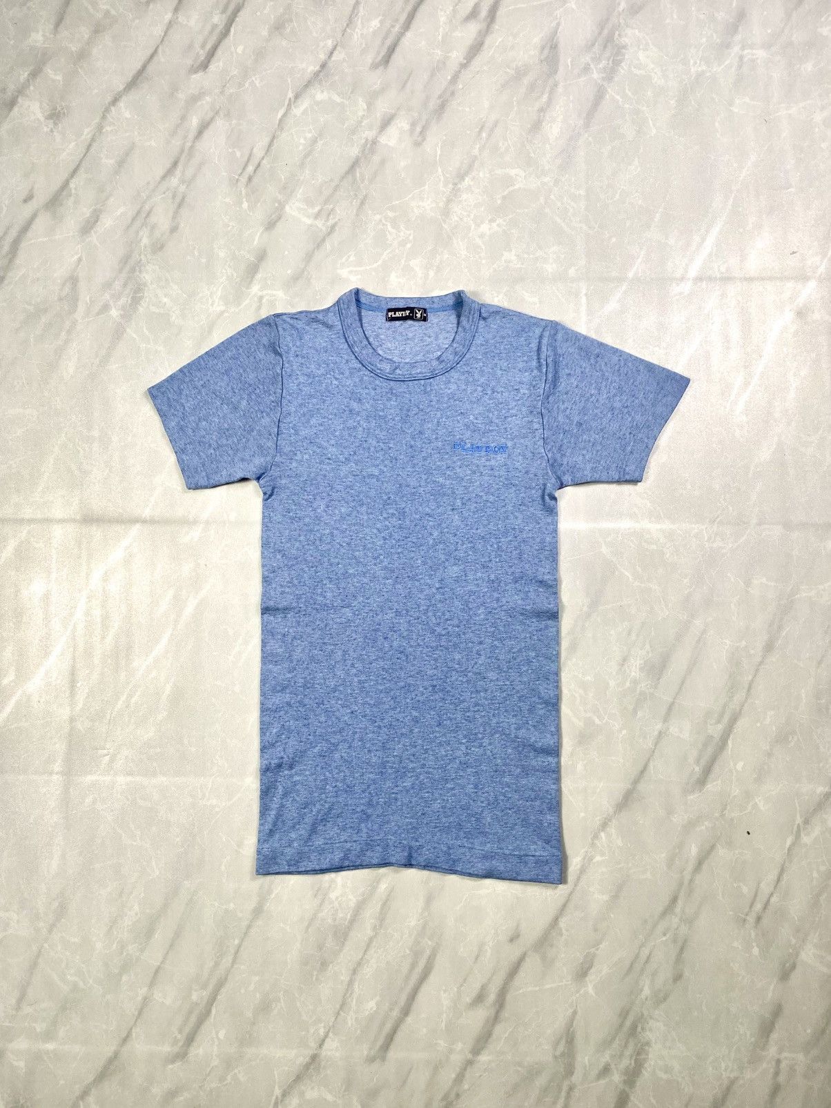 Playboy Vintage 80s Playboy Slimfit Stretch Tee Size US M / EU 48-50 / 2 - 1 Thumbnail