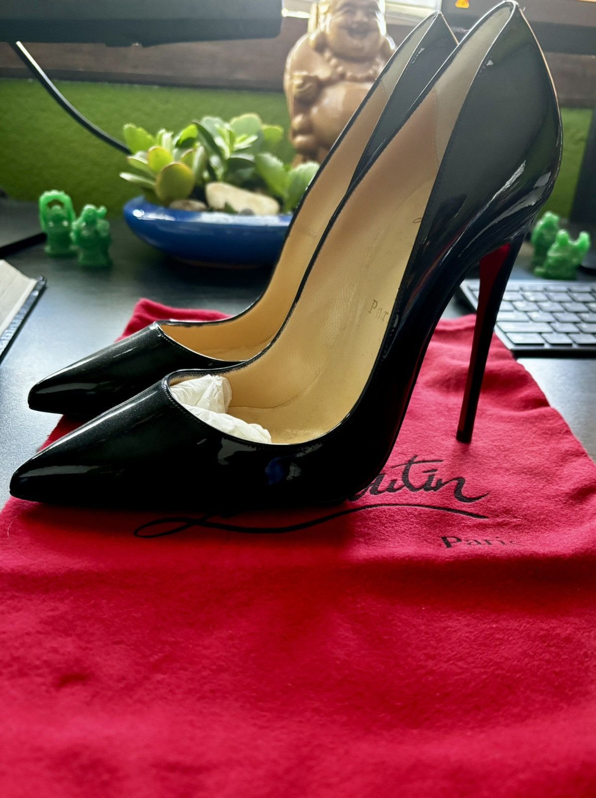 Christian Louboutin Christian Louboutin So Kate 120 Black Patent Heels Size US 7 / IT 37 - 3 Thumbnail