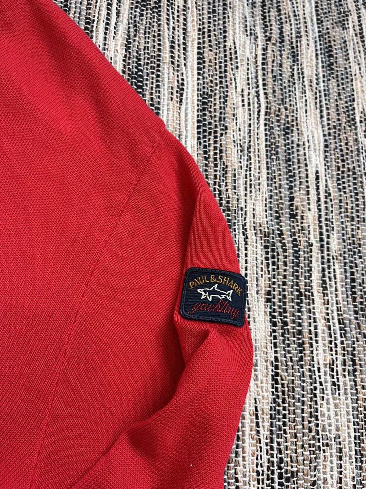 Paul & Shark × Vintage Vintage Paul & Shark Zip Knit Red Pullover Y2K sweatshirt Size US XXL / EU 58 / 5 - 11 Thumbnail