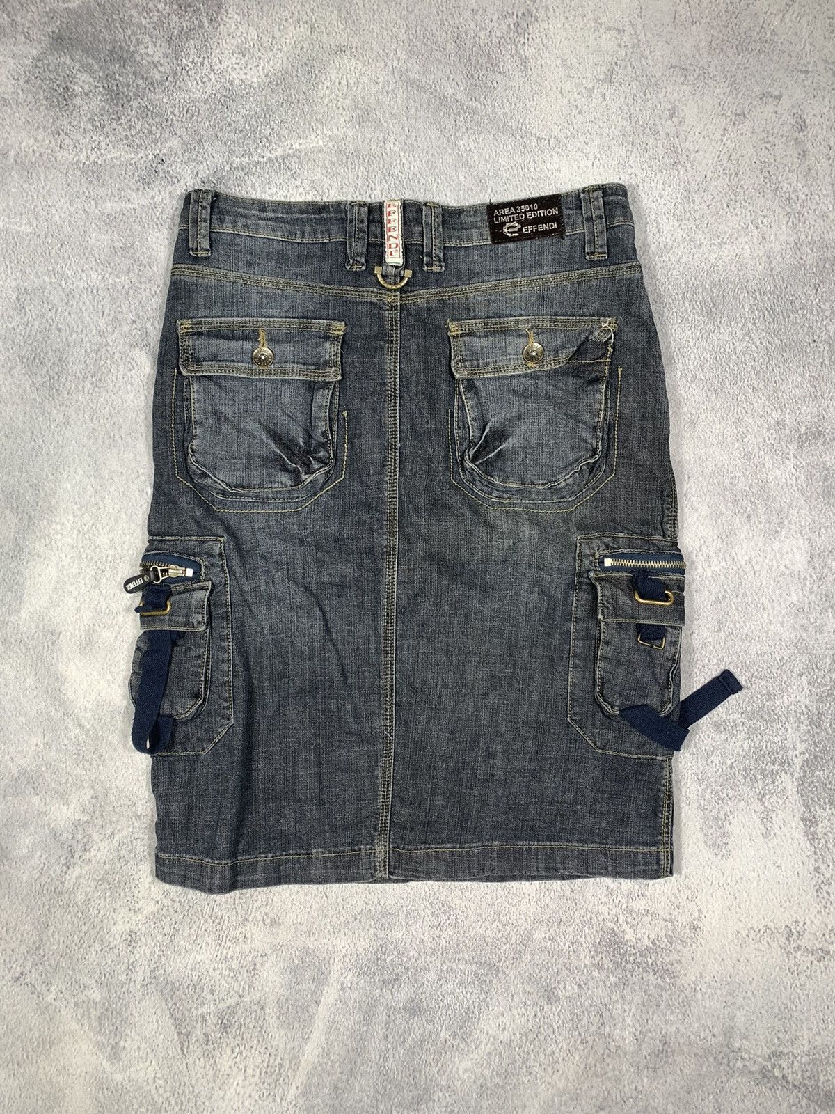 Japanese Brand × Vintage Vintage Japanese faded cargo skirt y2k style size 28 Size 28" / US 6 / IT 42 - 2 Thumbnail