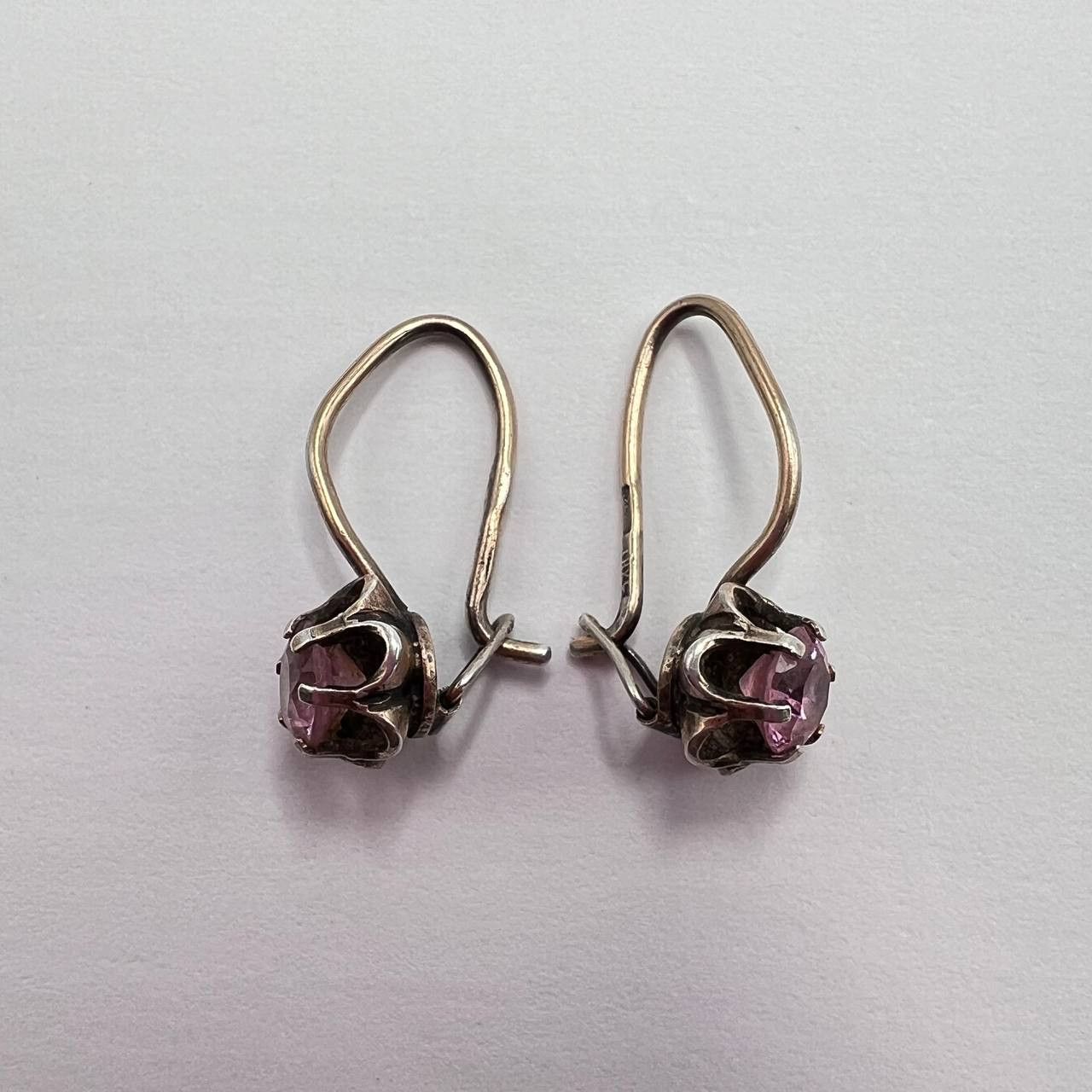 Vintage Vintage USSR 925 Gilt Silver Earrings Gold Plated Size ONE SIZE - 5 Thumbnail