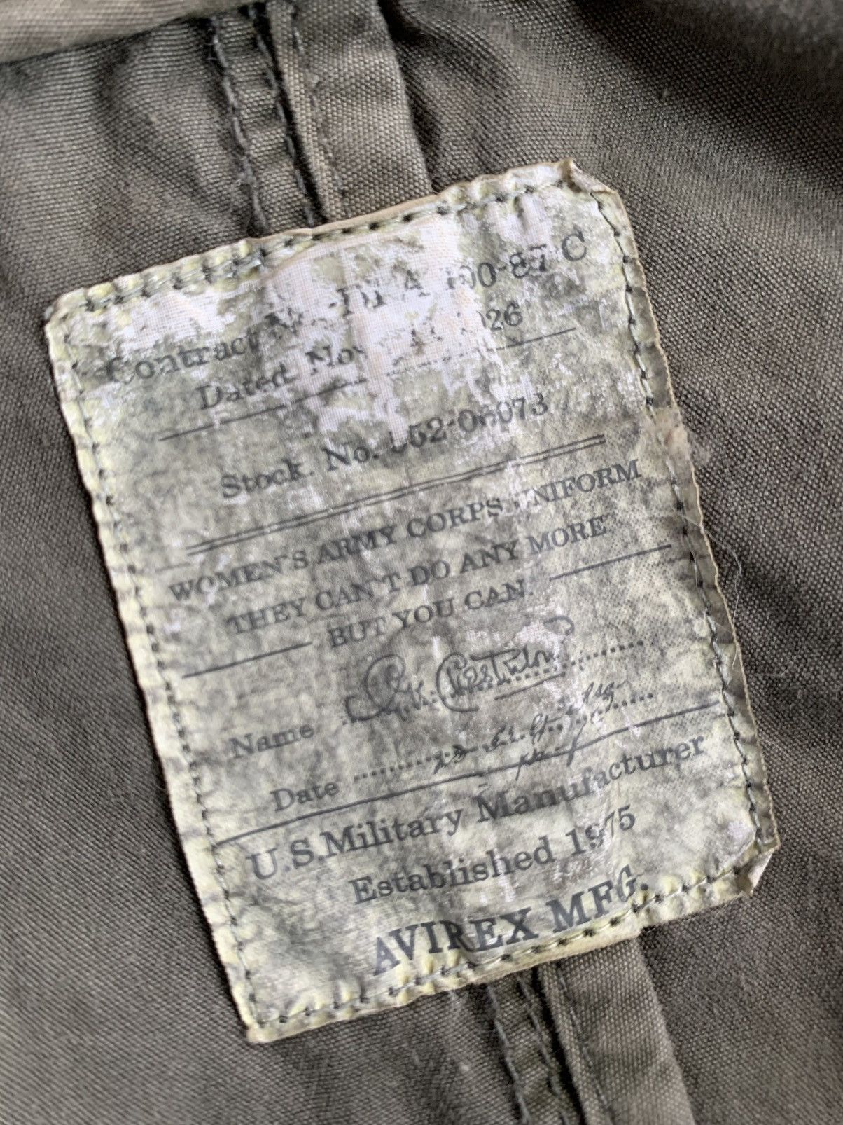 Avirex 90s vintage Avirex MFG 3D pocket Size S / US 4 / IT 40 - 6 Thumbnail