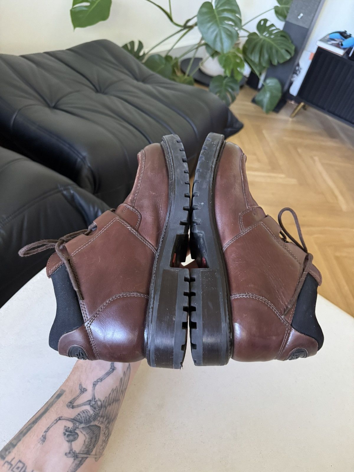 Leather Leather Boots High Quality Rare Combat Derby Hype Size US 8.5 / EU 41-42 - 5 Thumbnail