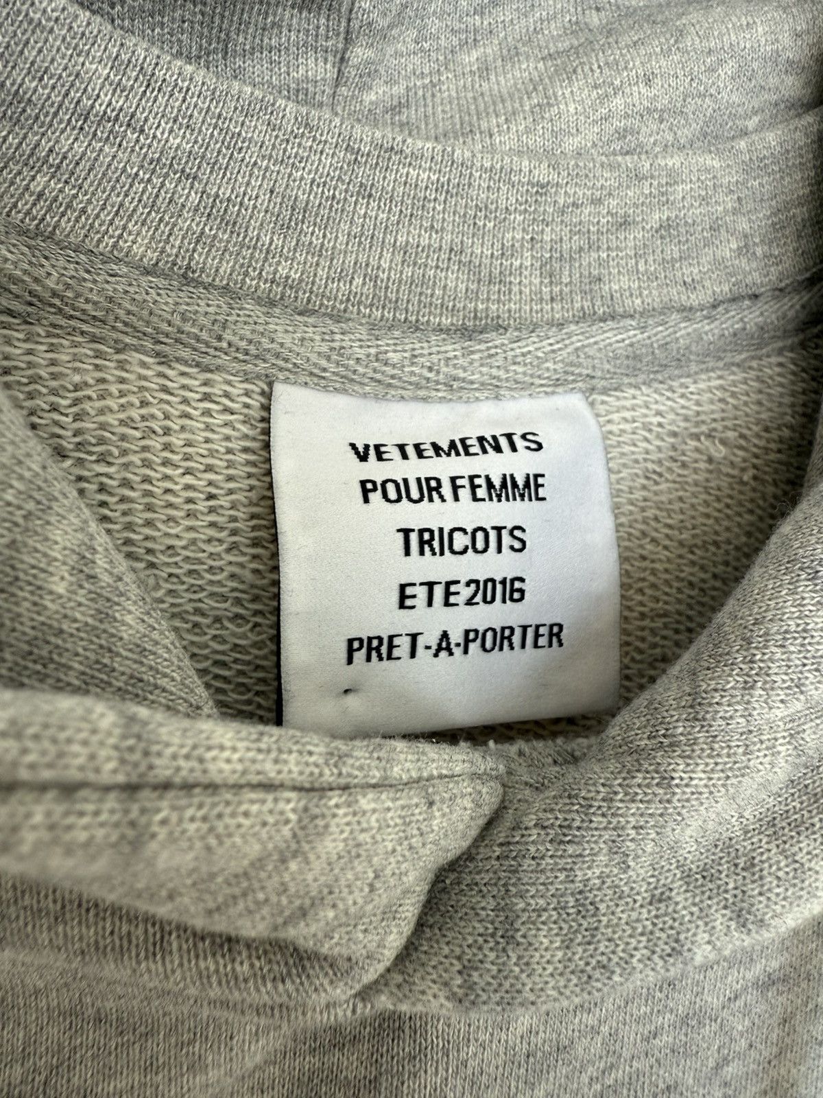 Vetements SS16 Gray Reversible Hoodie Size US M / EU 48-50 / 2 - 9 Thumbnail