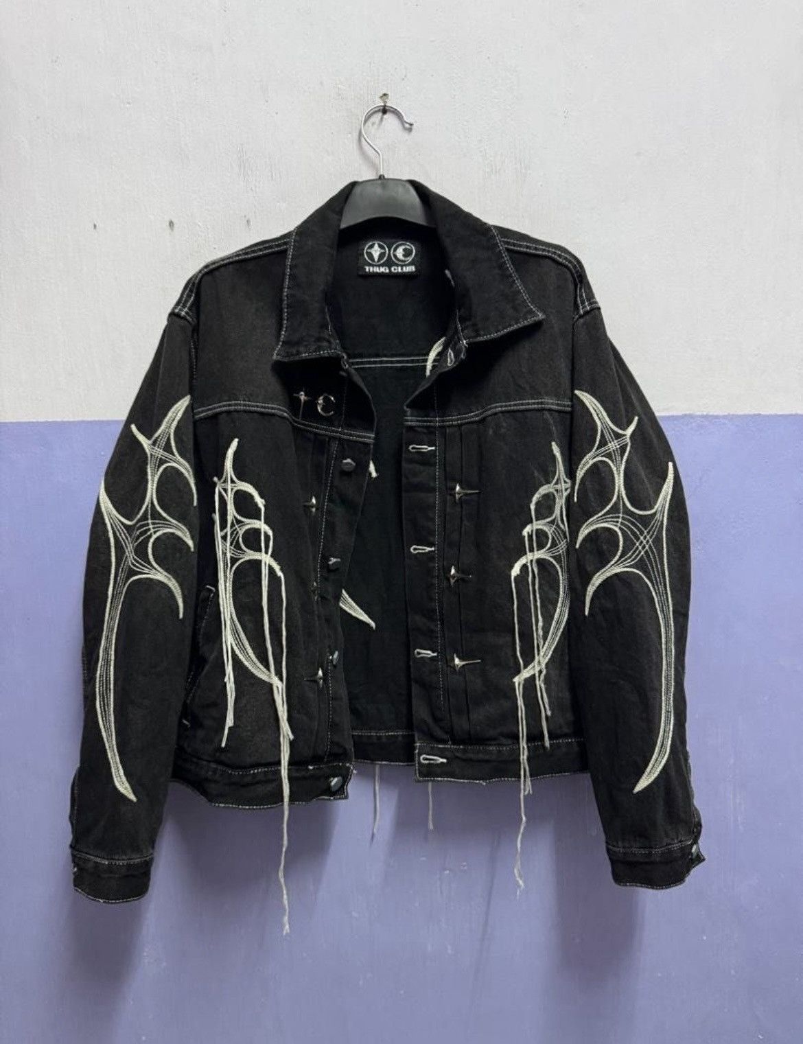 Thug Club Thug Club Hooded Denim Jacket | Grailed