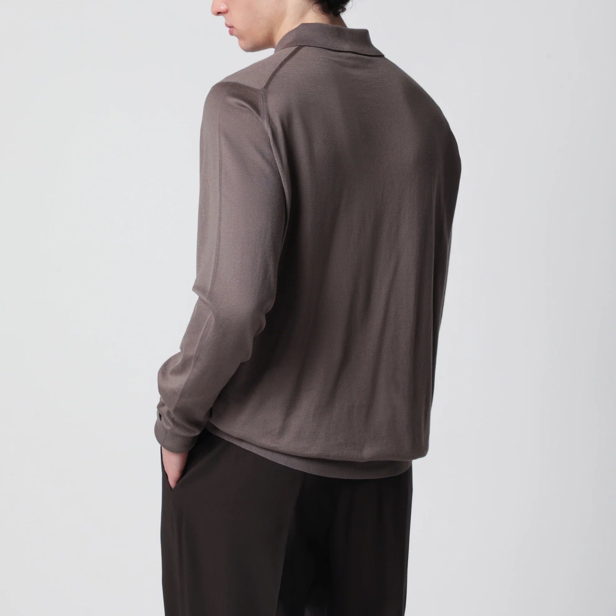 John Smedley o1d2blof0526 Cotton Polo Shirt in Beige Size US L / EU 52-54 / 3 - 3 Thumbnail