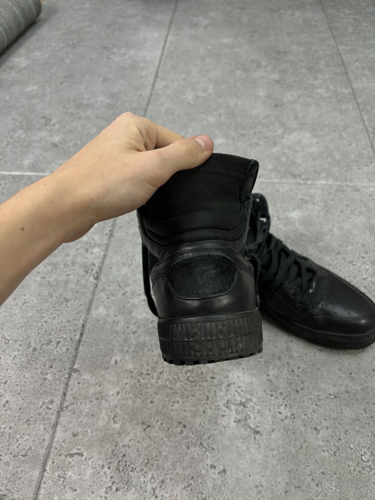 Japanese Brand × Off-White Off White Court Cup Sole 3.0 High Top Sneakers Shoes Vintage Size US 10.5 / EU 43-44 - 4 Thumbnail