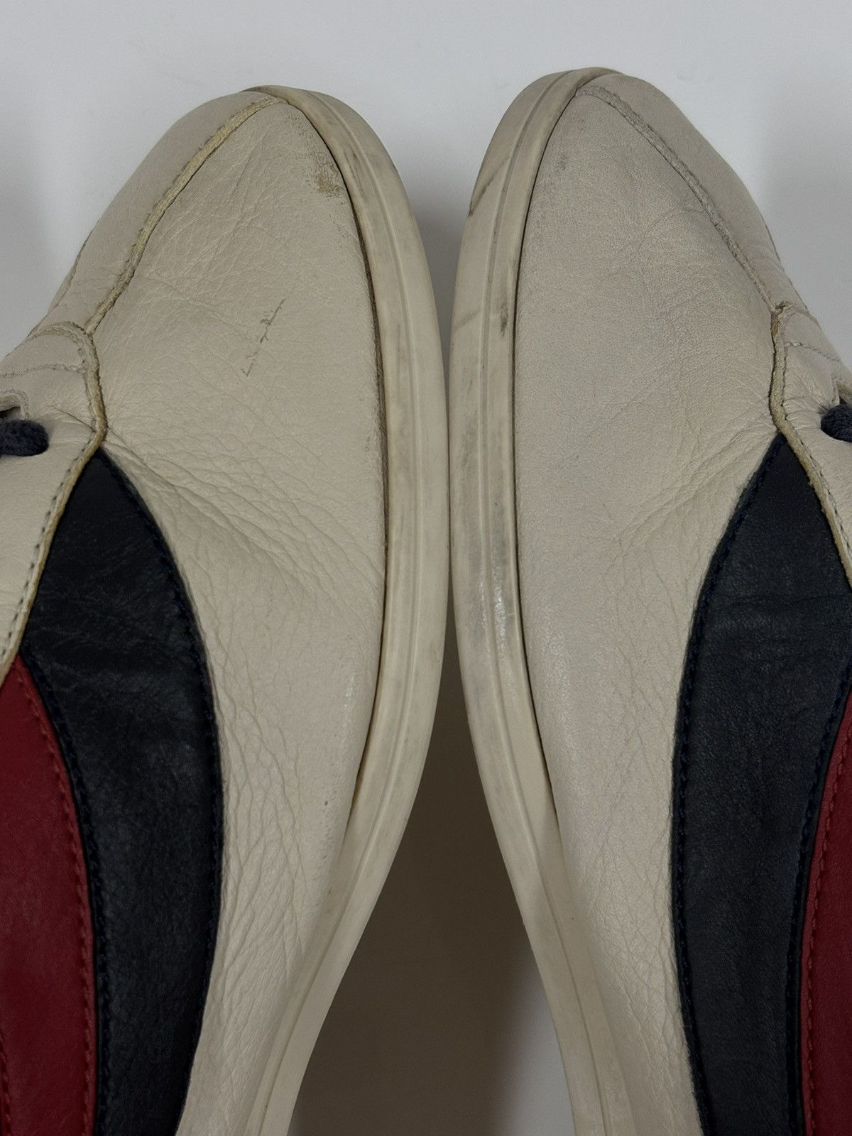 Designer × Gucci × Paolo Gucci FALACER Web Hebron Leather Stripe Low-Top Sneakers Trainers Size US 7.5 / EU 40-41 - 24 Thumbnail