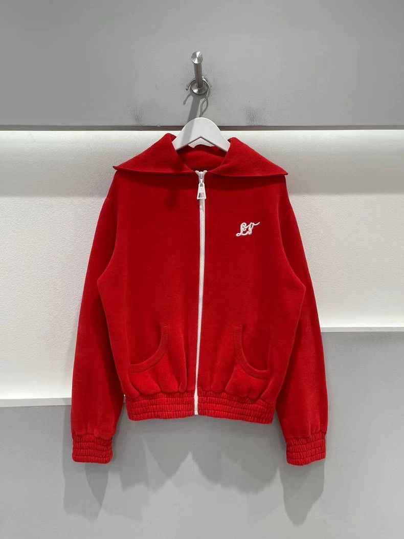 Louis Vuitton Louis Vuitton Red knit jacket 2501-Nextarrow Size US M / EU 48-50 / 2 - 1 Thumbnail