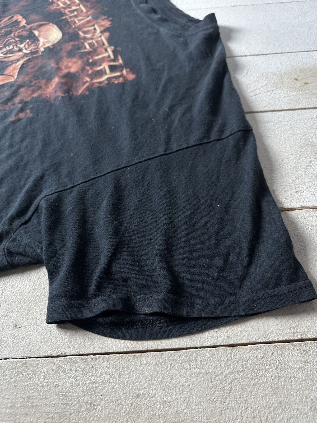 Band Tees 🚨 MEGADETH BIG LOGO BAND TEE ROCK FADED BLACK FOR SALE Size US XXL / EU 58 / 5 - 9 Thumbnail
