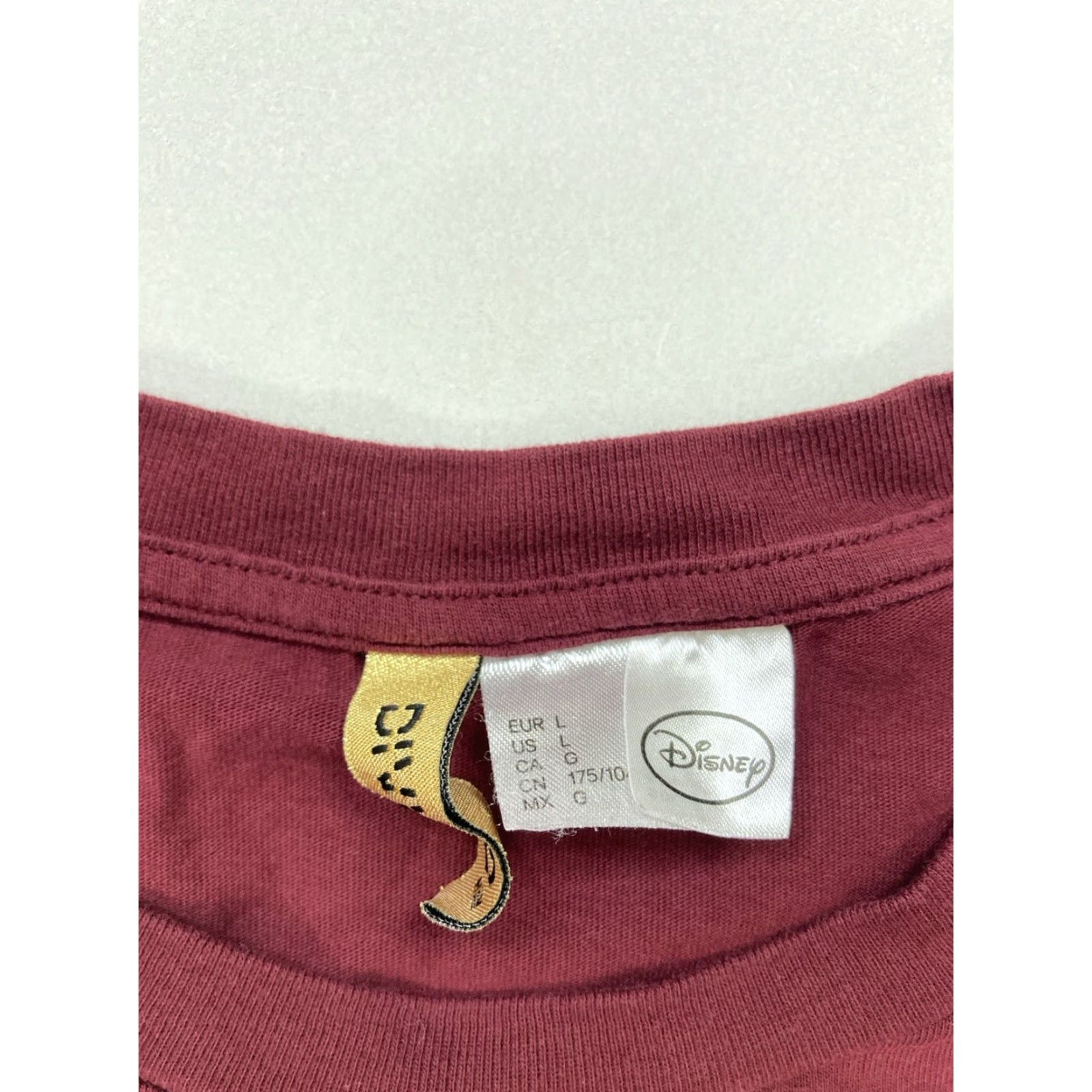 H&M VINTAGE H&M Disney Mickey Mouse Crop Graphic T-Shirt Women Large Maroon Red Size L / US 10 / IT 46 - 4 Thumbnail