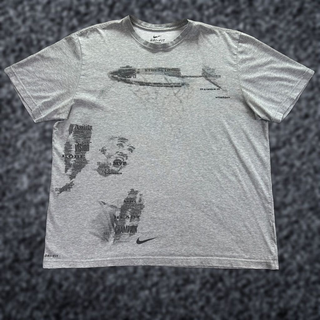 Nike Nike Shirt Mens 2XL Gray Kobe Bryant Dri-FIT Agility Vision Short Sleeve Tee Size US XXL / EU 58 / 5 - 1 Thumbnail