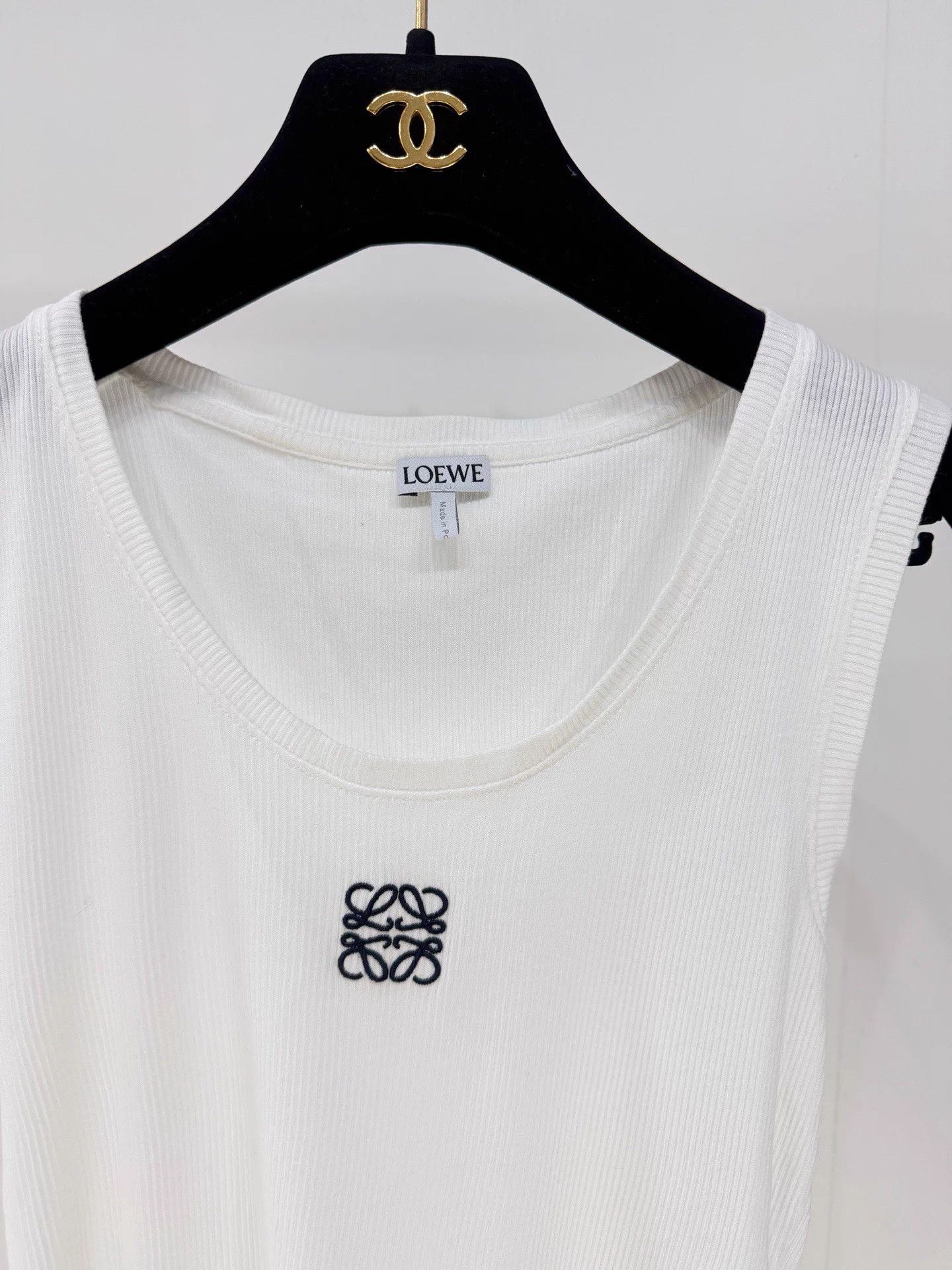 Loewe Loewe Classic White Stretchy Tank Top S 99 New Size S / US 4 / IT 40 - 2 Thumbnail