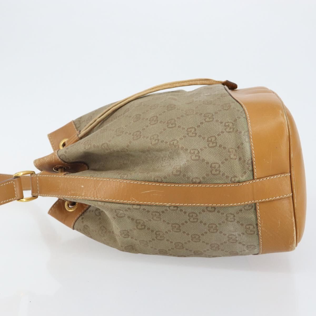 Gucci GUCCI GG Canvas Shoulder Bag Beige Gold 001 854 001 854 Size ONE SIZE - 5 Thumbnail
