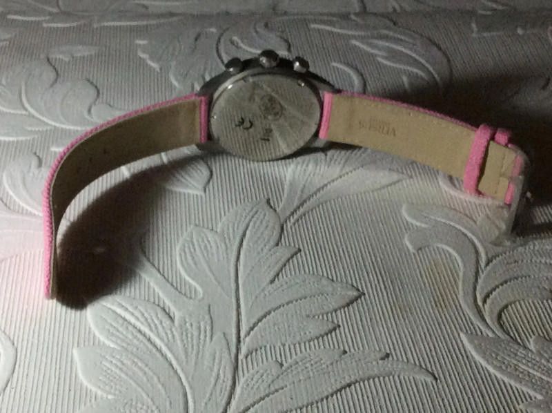 Versace Versus Versace Ladies Mens Chronograph Canvas Pink Watch Size ONE SIZE - 11 Thumbnail