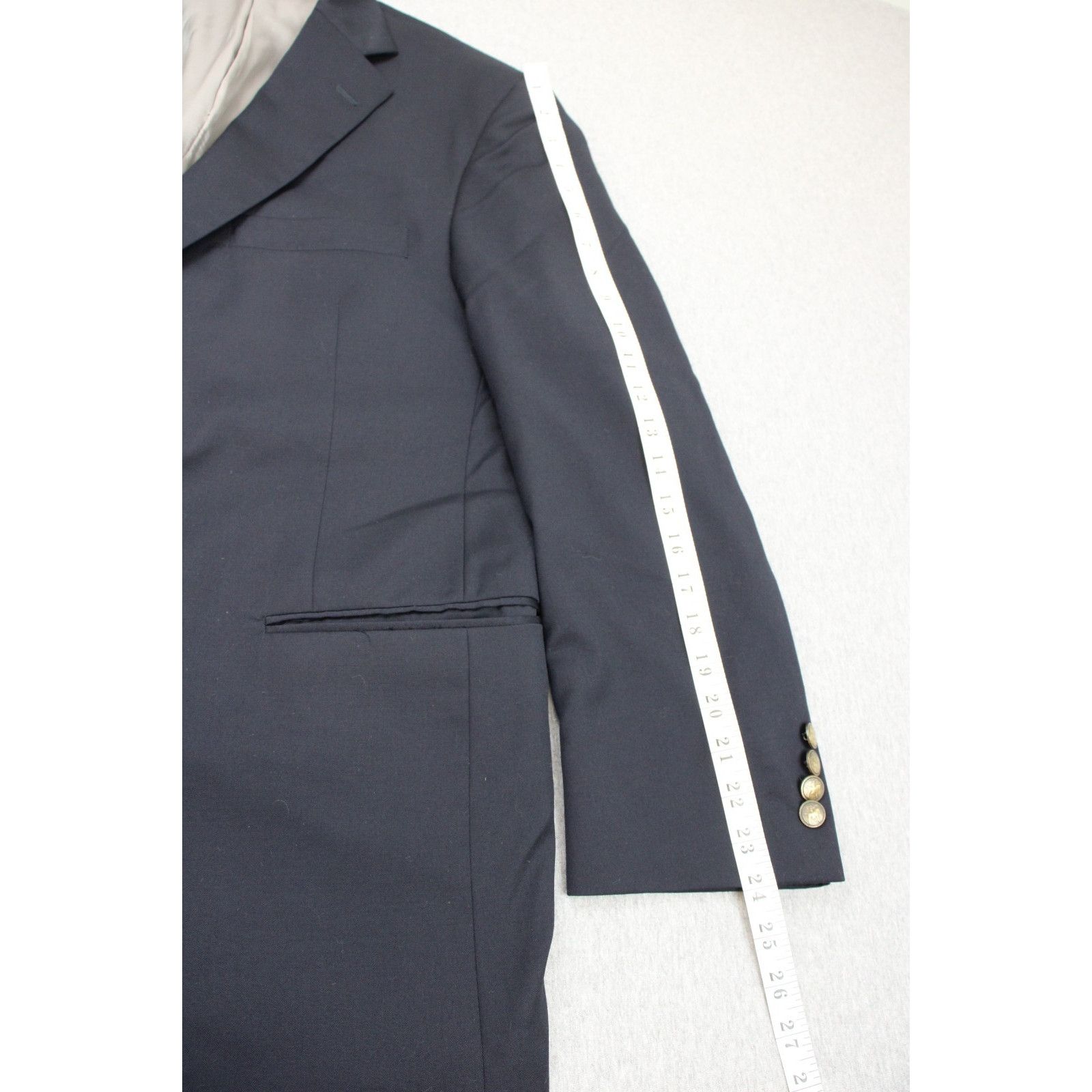 Hart Schaffner Marx Hart Schaffner Marx Blazer Mens 44S Blue Lined 2 Button Size 44S - 10 Thumbnail